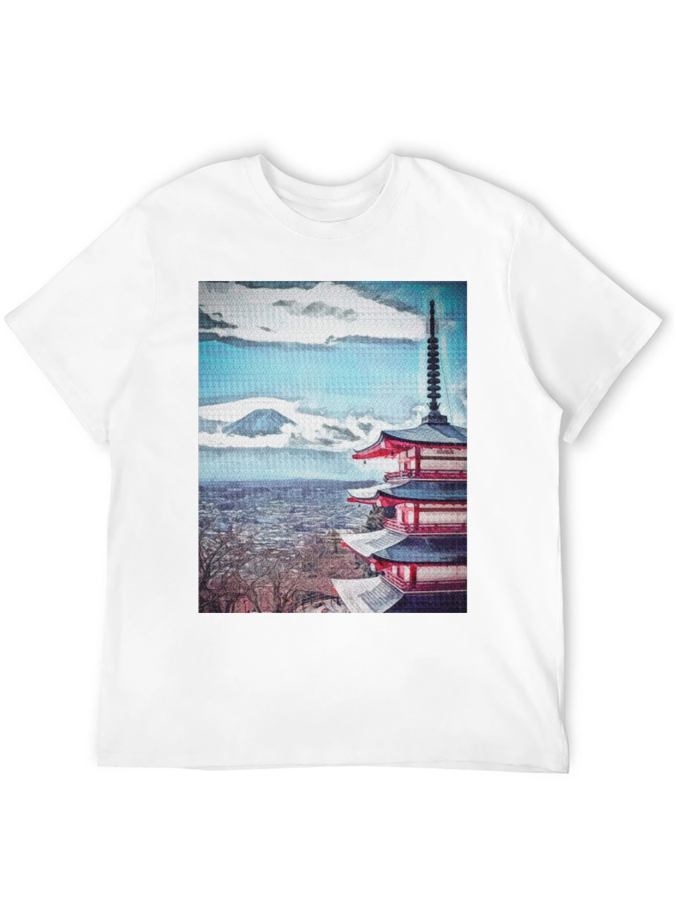Japanese Pagoda T-Shirt - Classic Black Tee