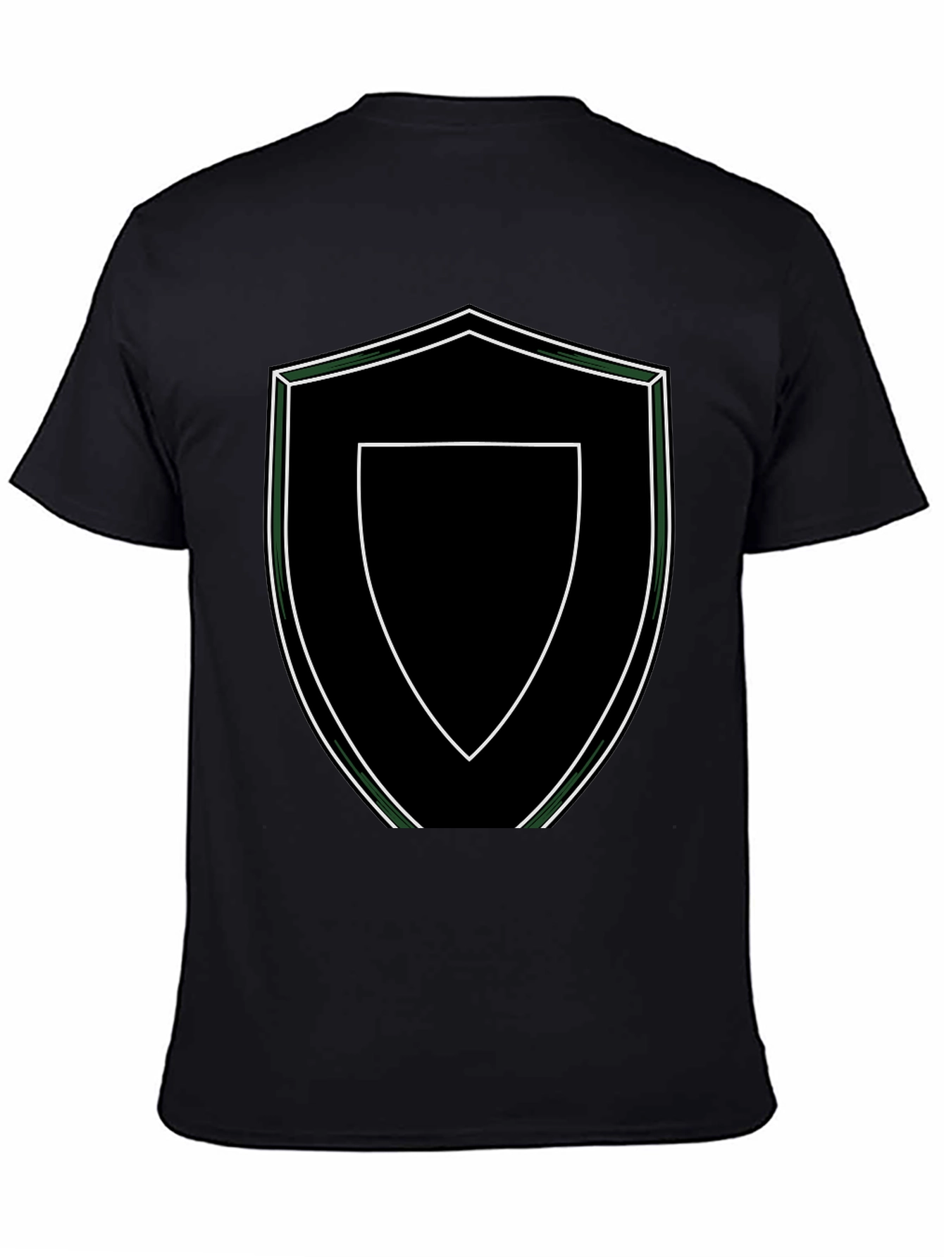 Shield Graphic Tee - Black Stylish T-Shirt