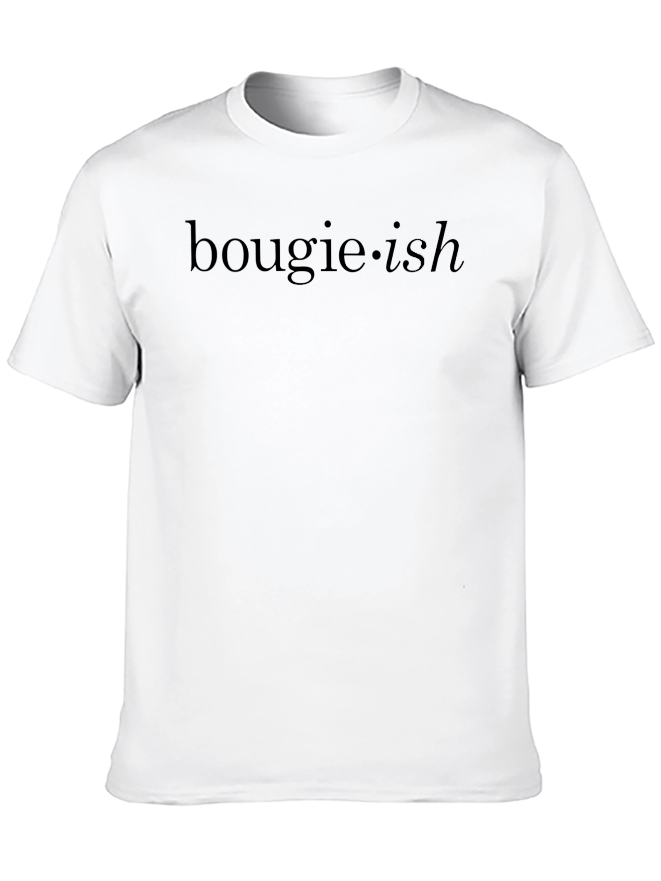 Bougie-ish Black Graphic Tee - Stylish Comfort
