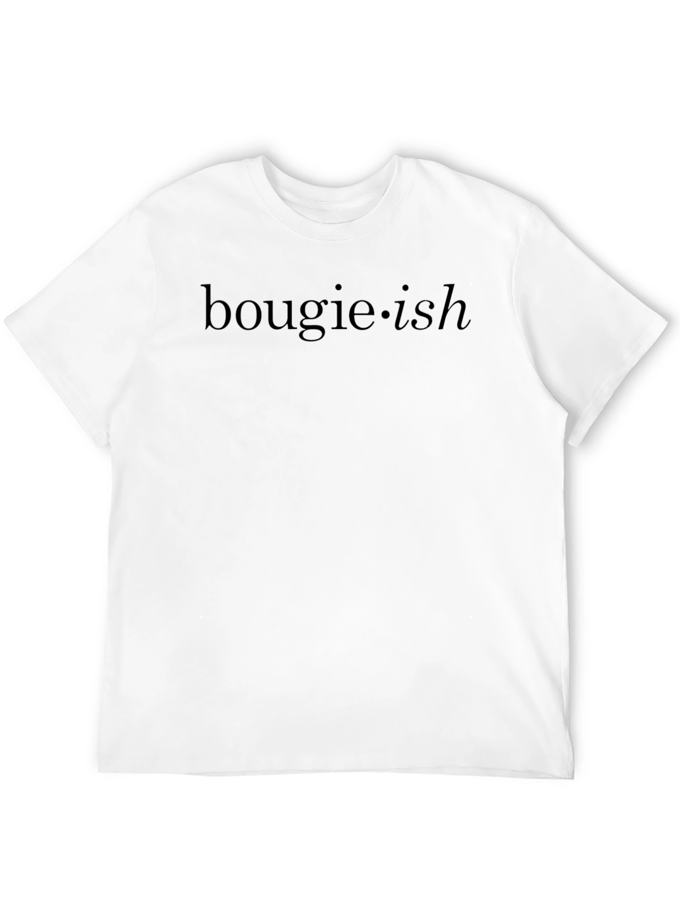 Bougie-ish Black Graphic Tee - Stylish Comfort