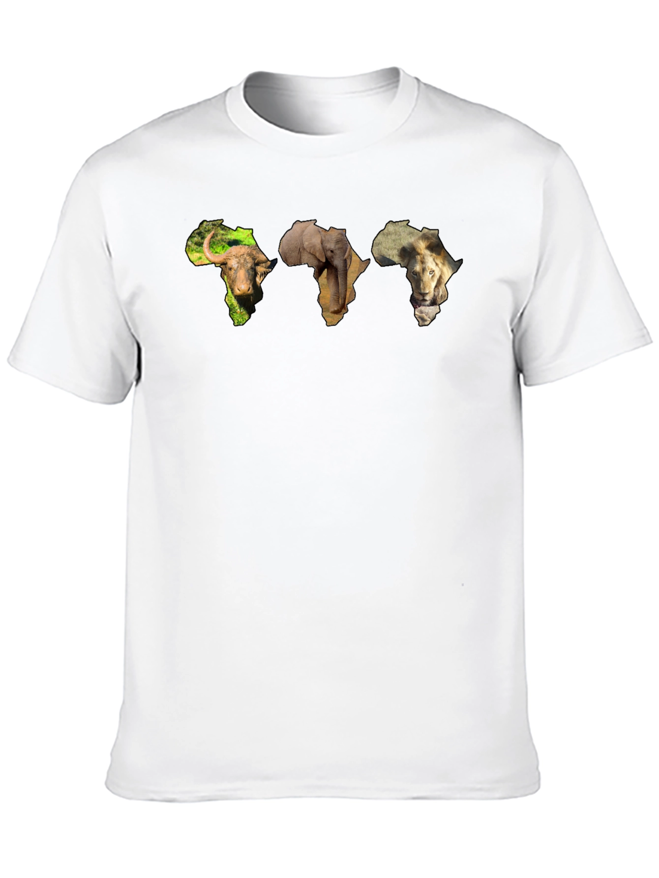 African Animals Map T-Shirt