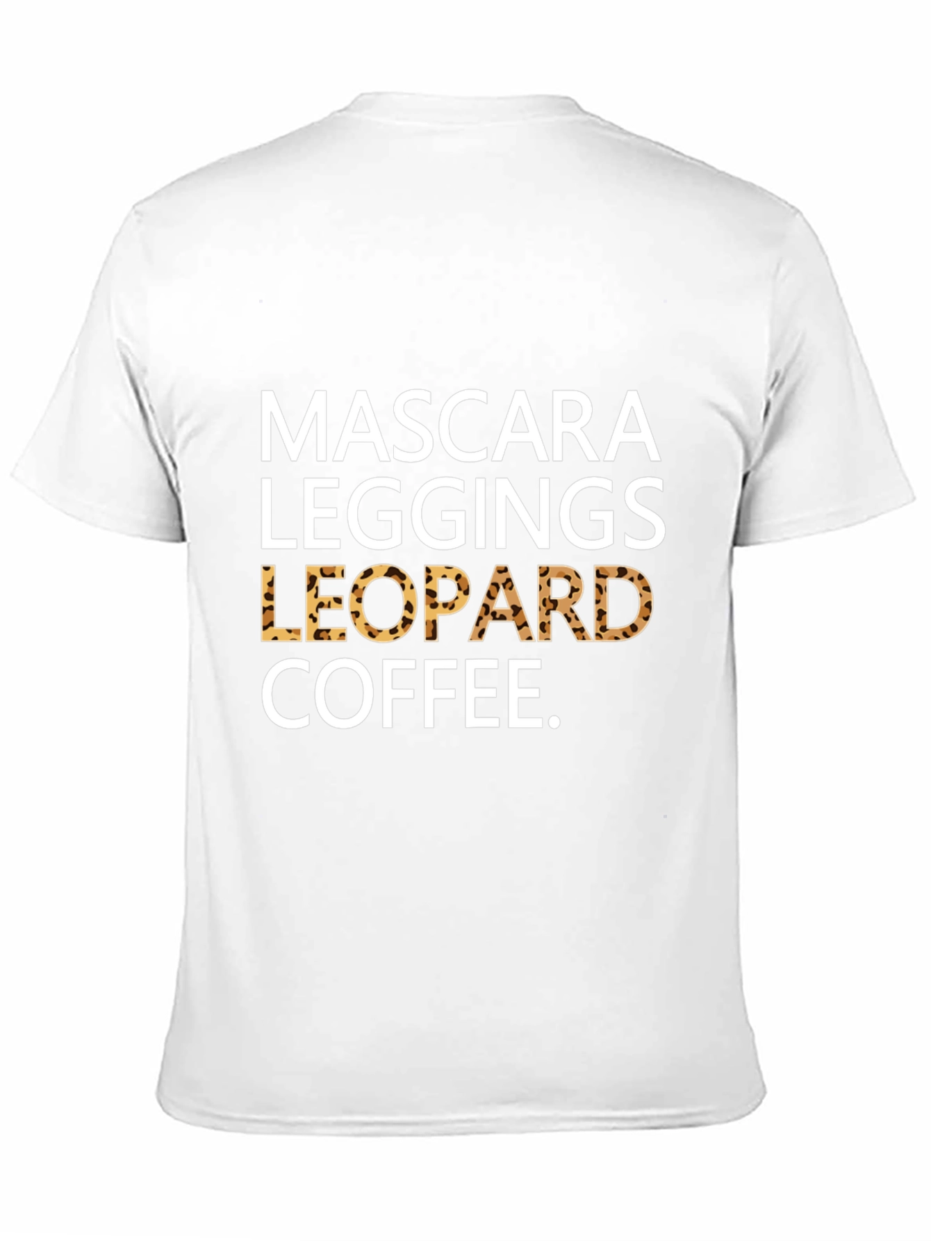 Mascara Leggings Leopard Coffee T-Shirt