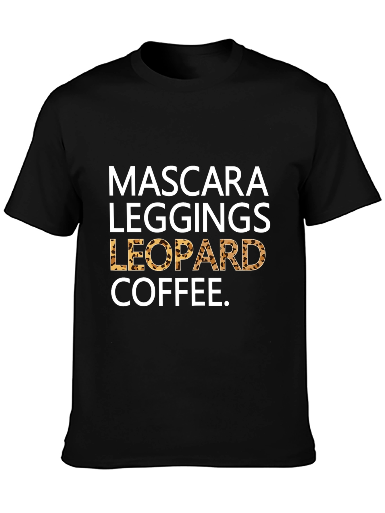 Mascara Leggings Leopard Coffee T-Shirt