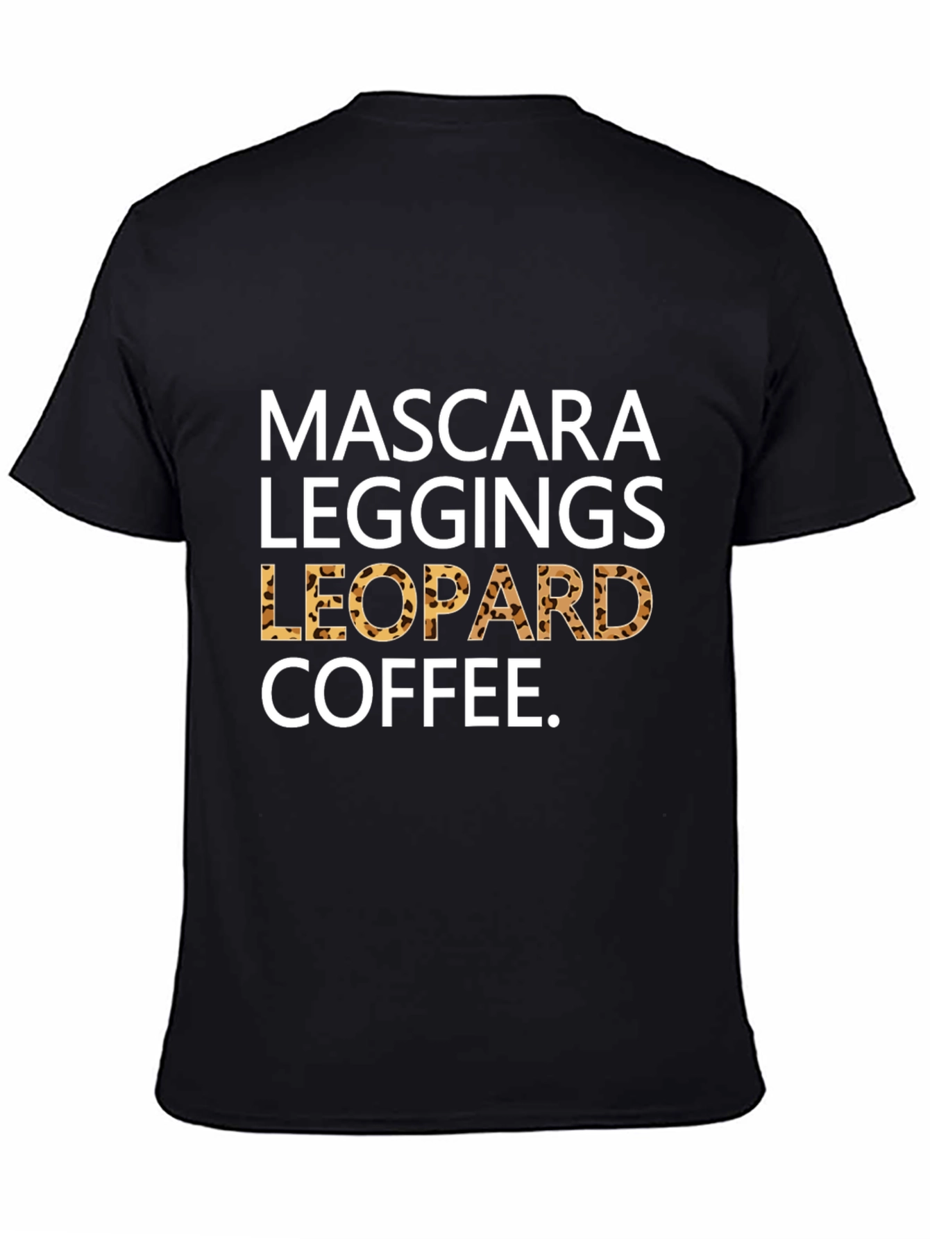 Mascara Leggings Leopard Coffee T-Shirt