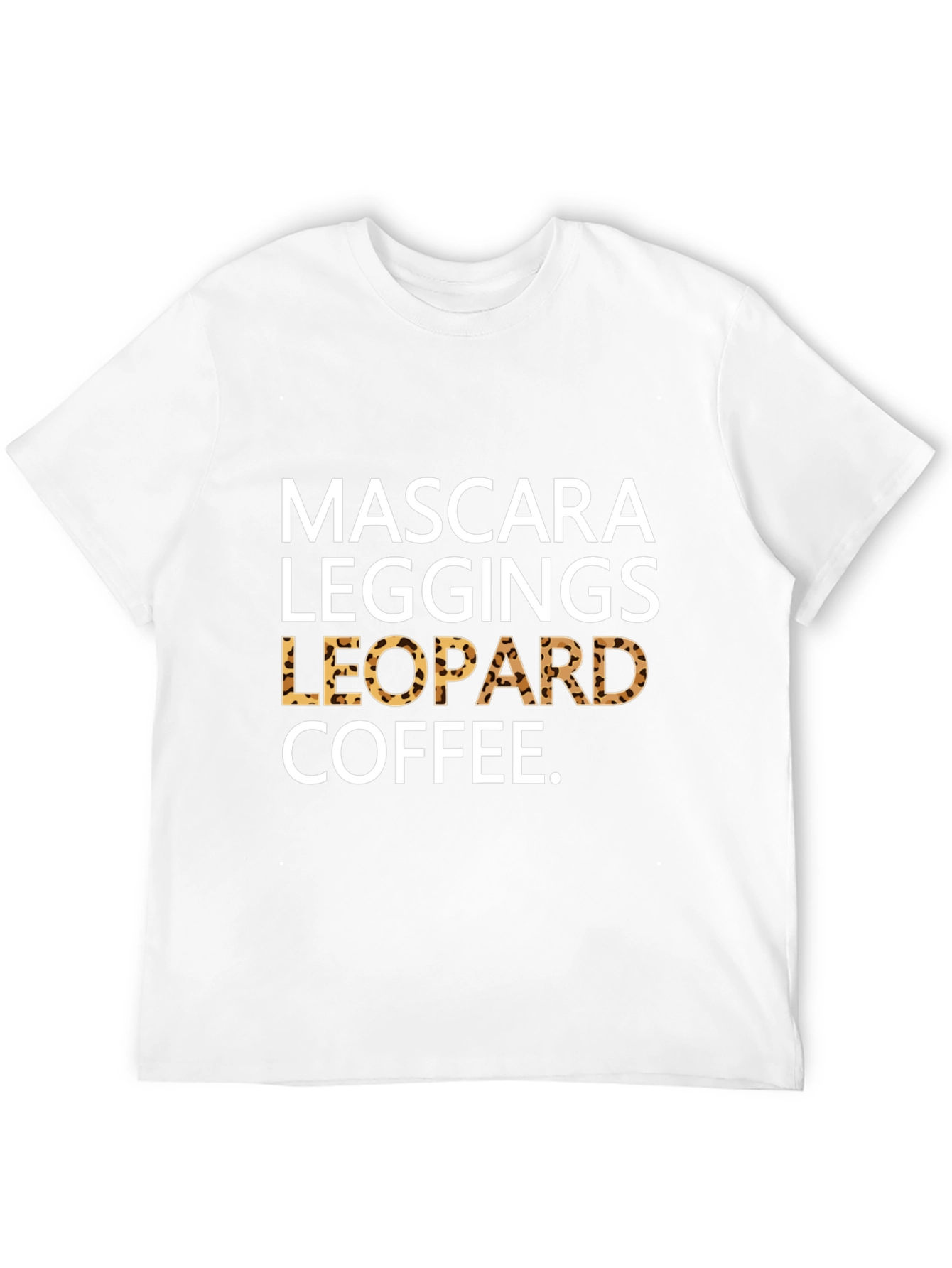 Mascara Leggings Leopard Coffee T-Shirt