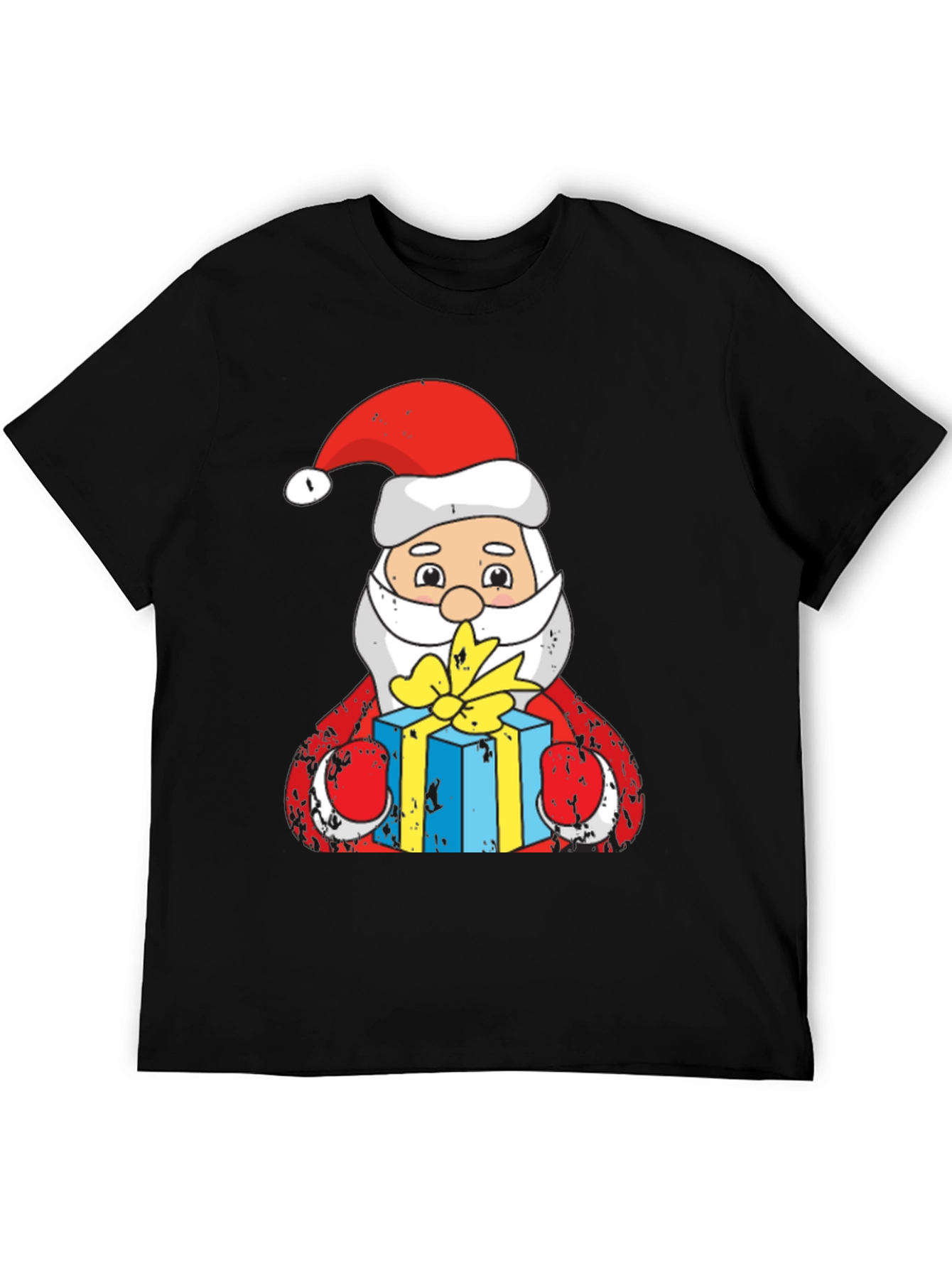 Santa Claus Holding Gift T-Shirt