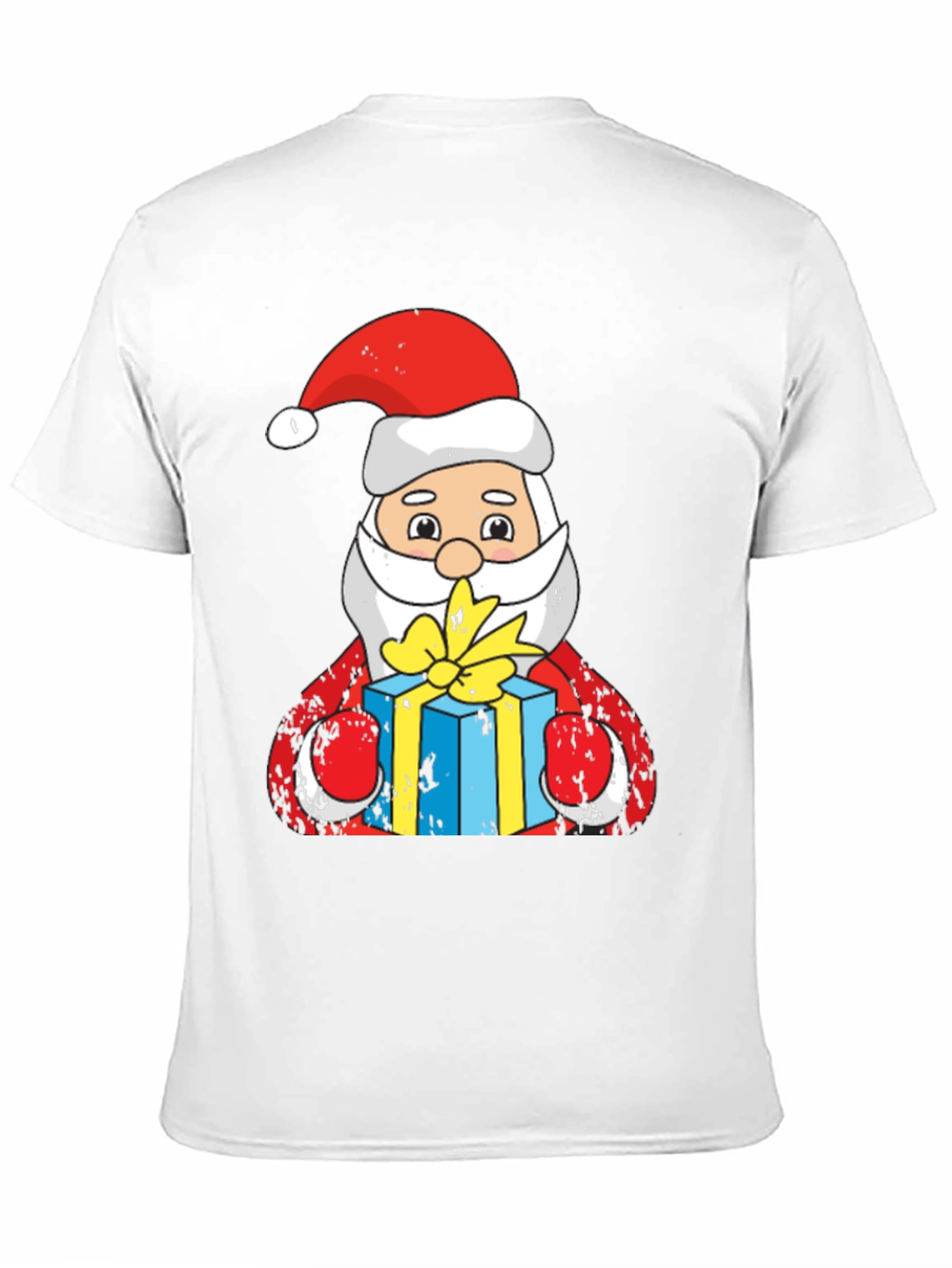 Santa Claus Holding Gift T-Shirt
