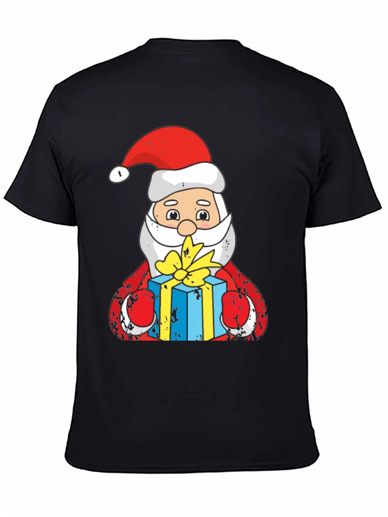 Santa Claus Holding Gift T-Shirt