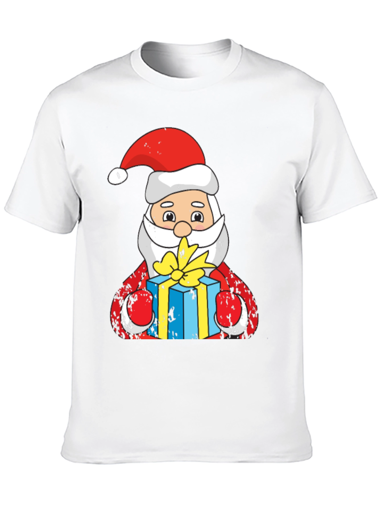Santa Claus Holding Gift T-Shirt