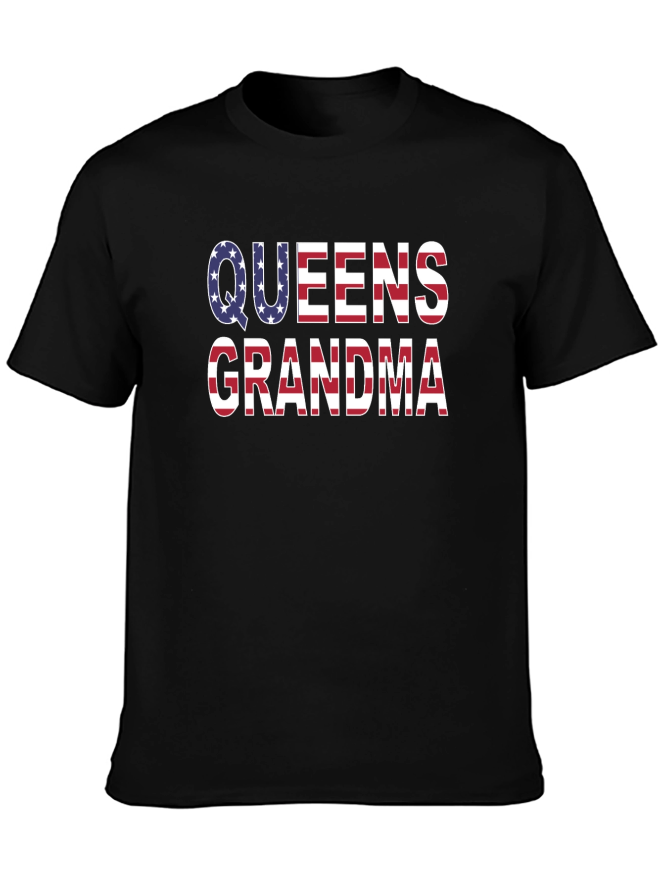 Queens Grandma USA Flag Patriotic Graphic T-Shirt