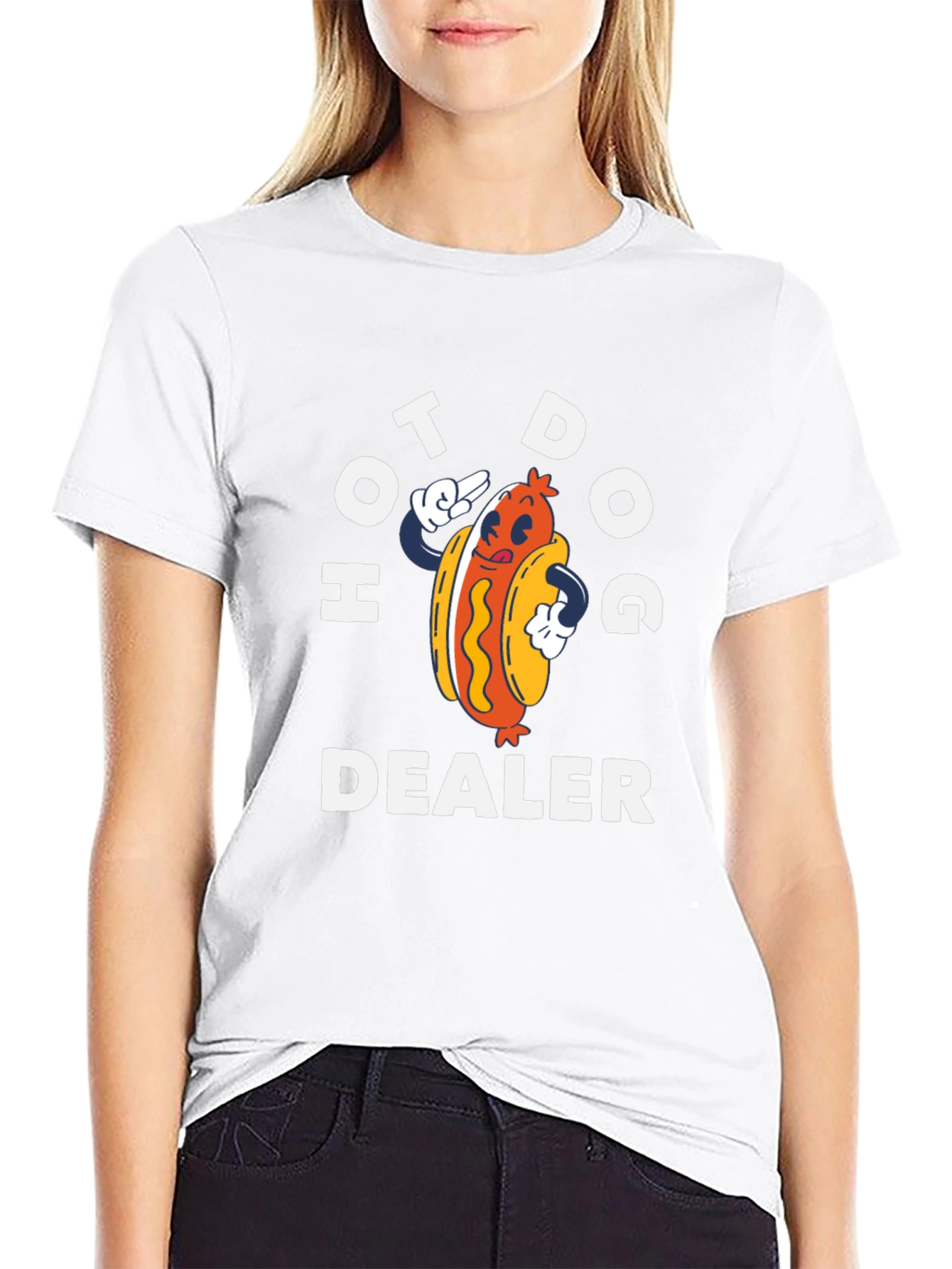 Hot Dog Dealer Graphic T-Shirt - Fun Foodie Tee