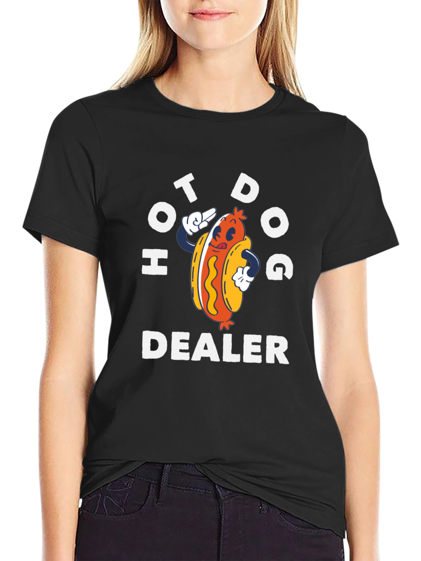 Hot Dog Dealer Graphic T-Shirt - Fun Foodie Tee
