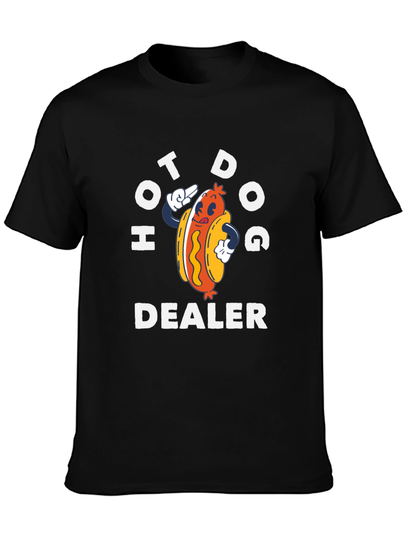 Hot Dog Dealer Graphic T-Shirt - Fun Foodie Tee