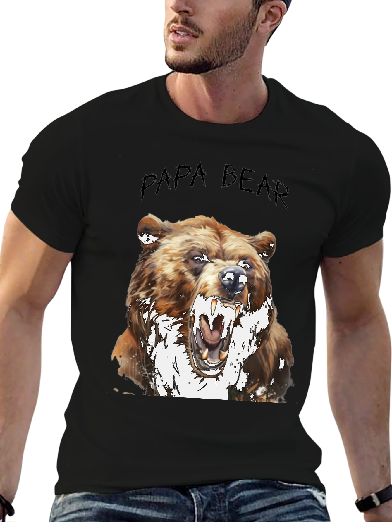 Papa Bear Graphic T-Shirt