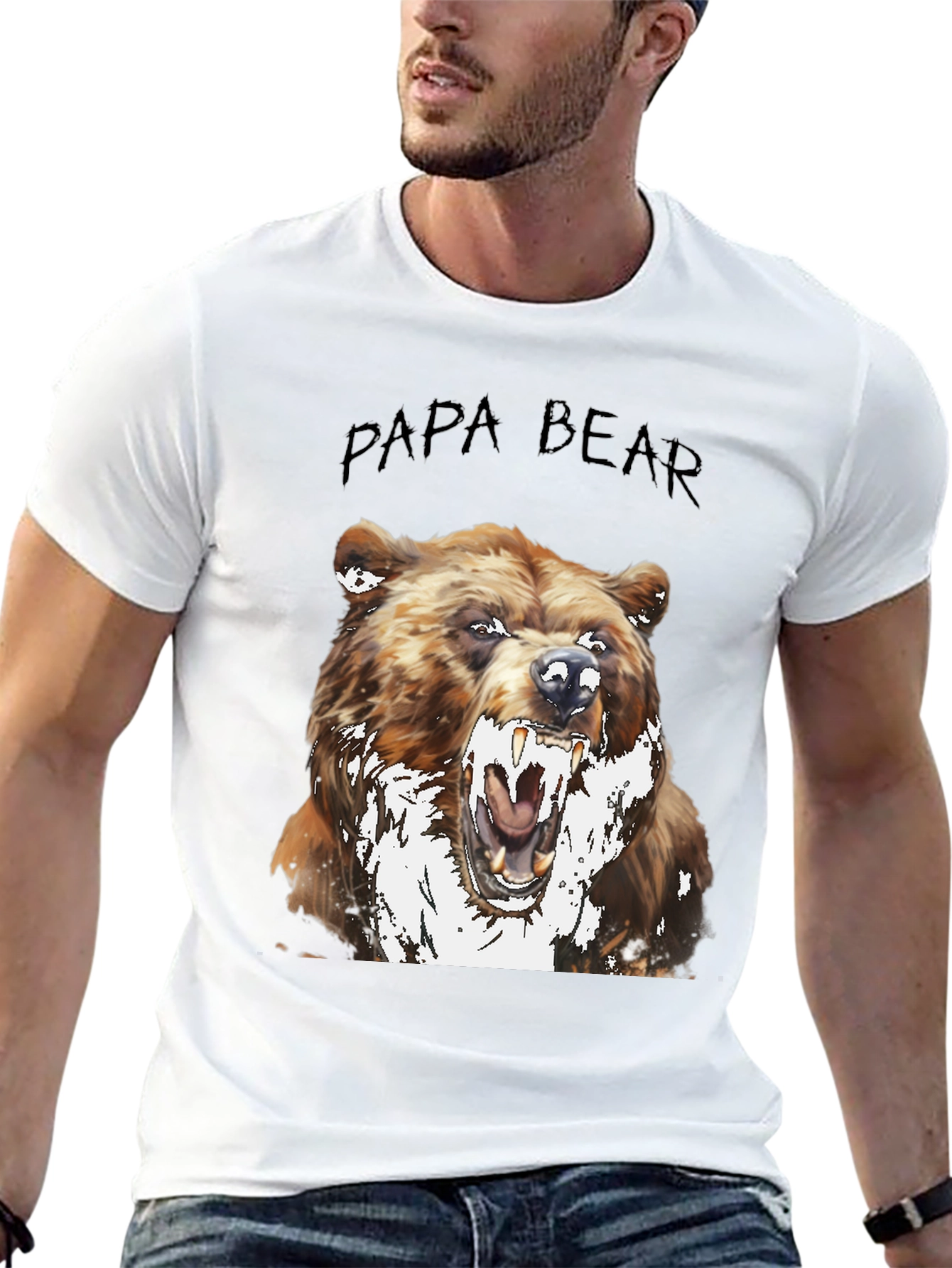 Papa Bear Graphic T-Shirt