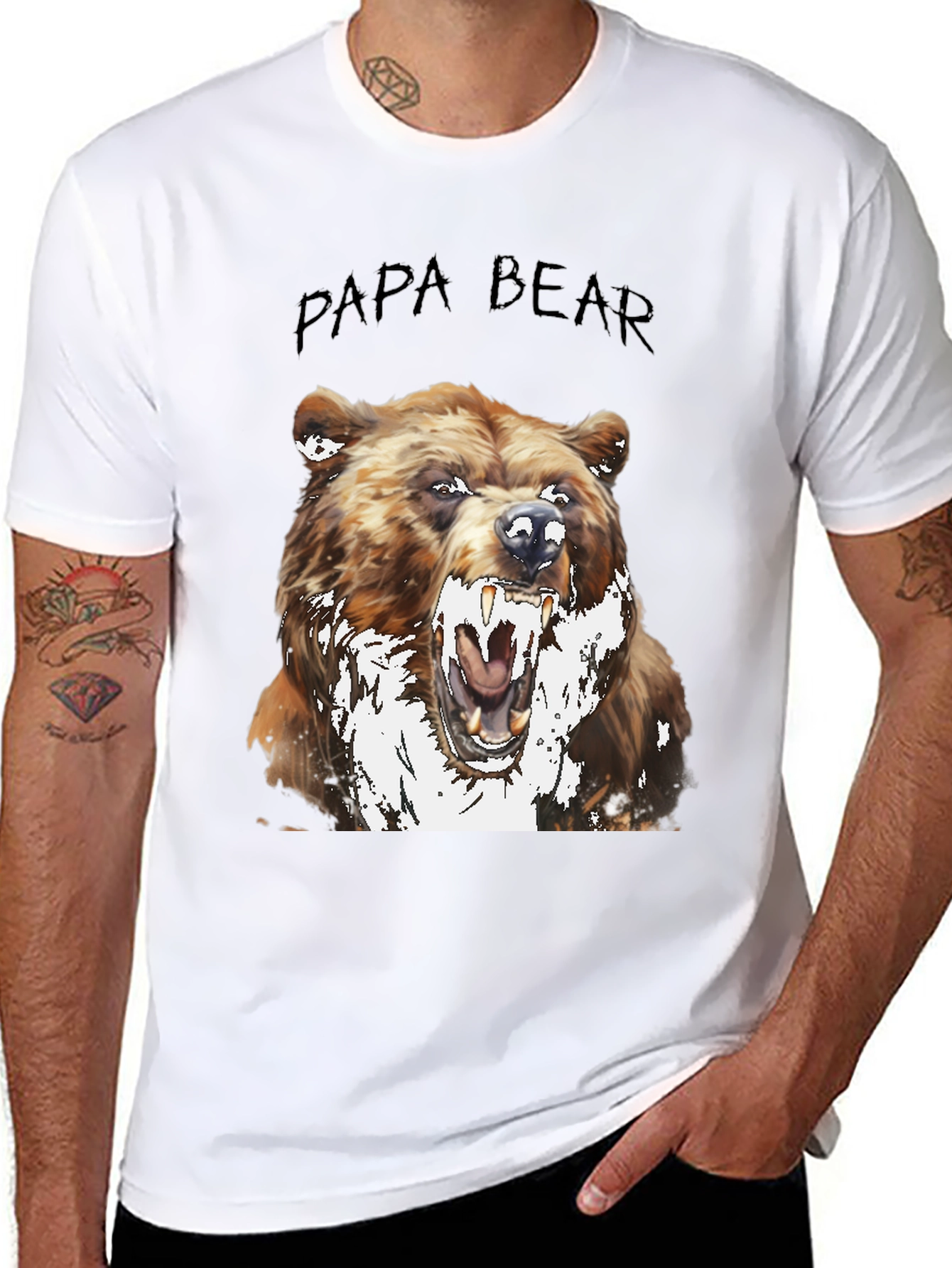 Papa Bear Graphic T-Shirt