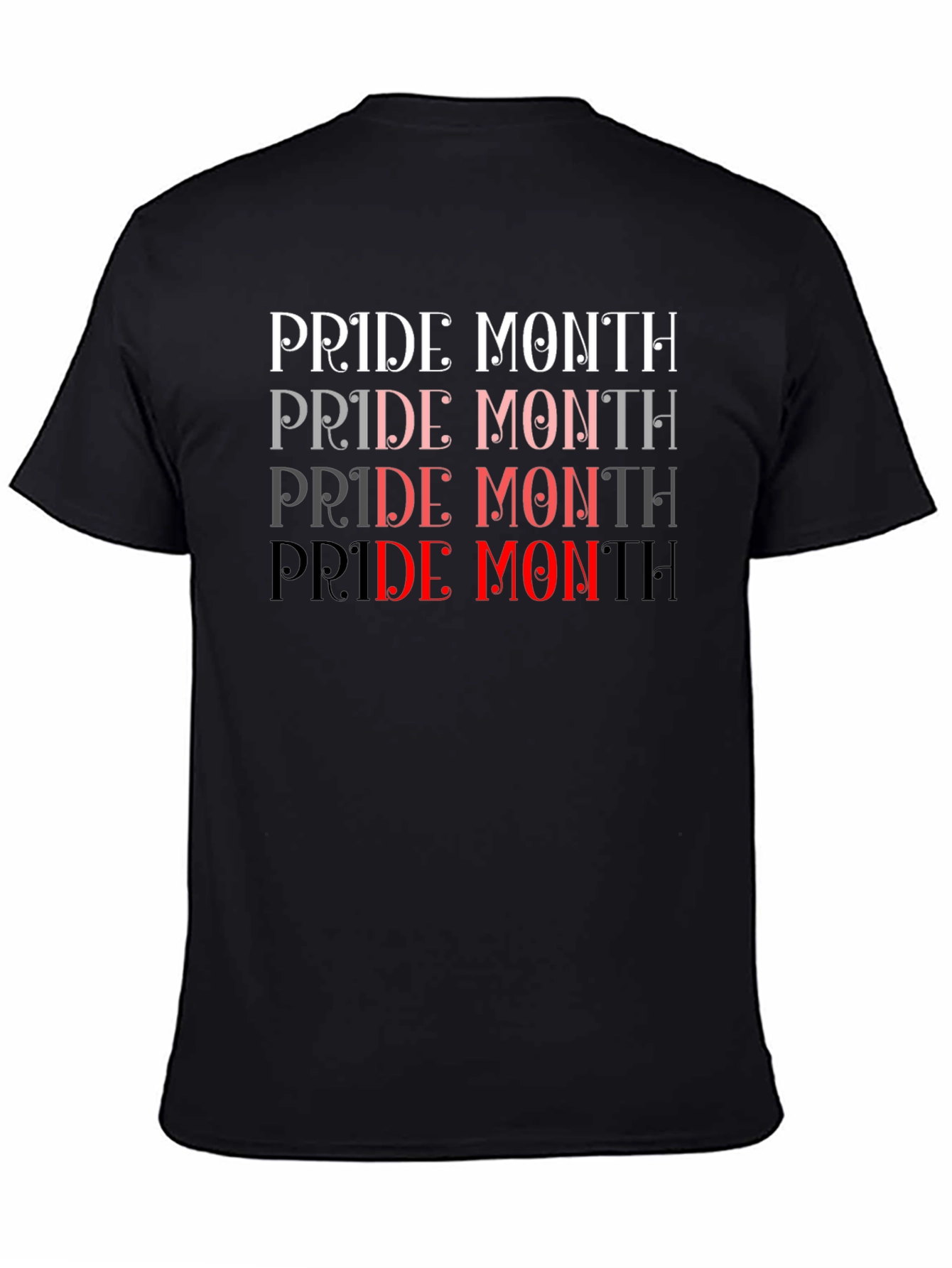 Pride Month Graphic Tee - Black