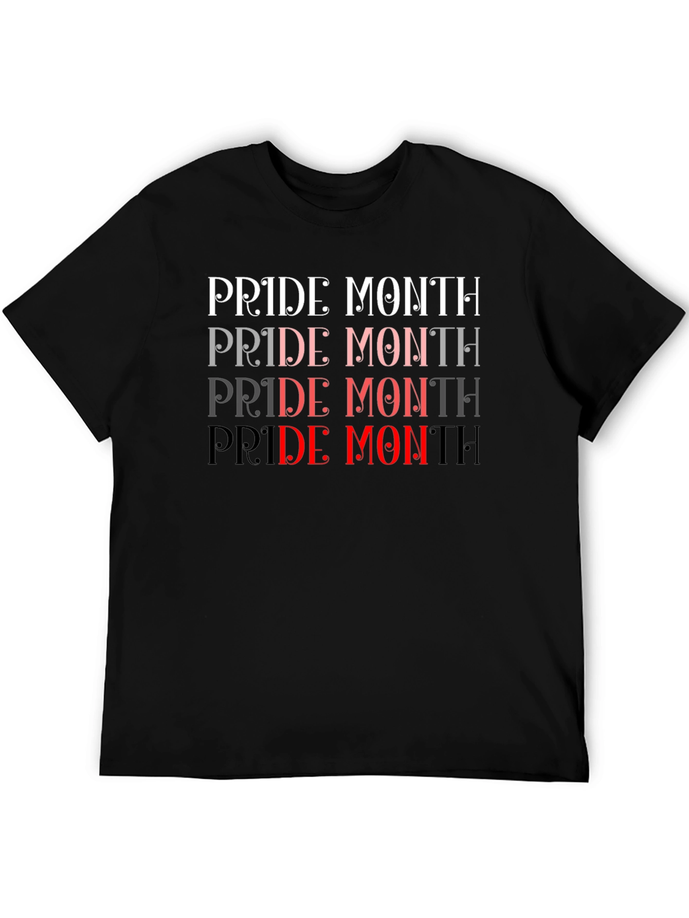 Pride Month Graphic Tee - Black