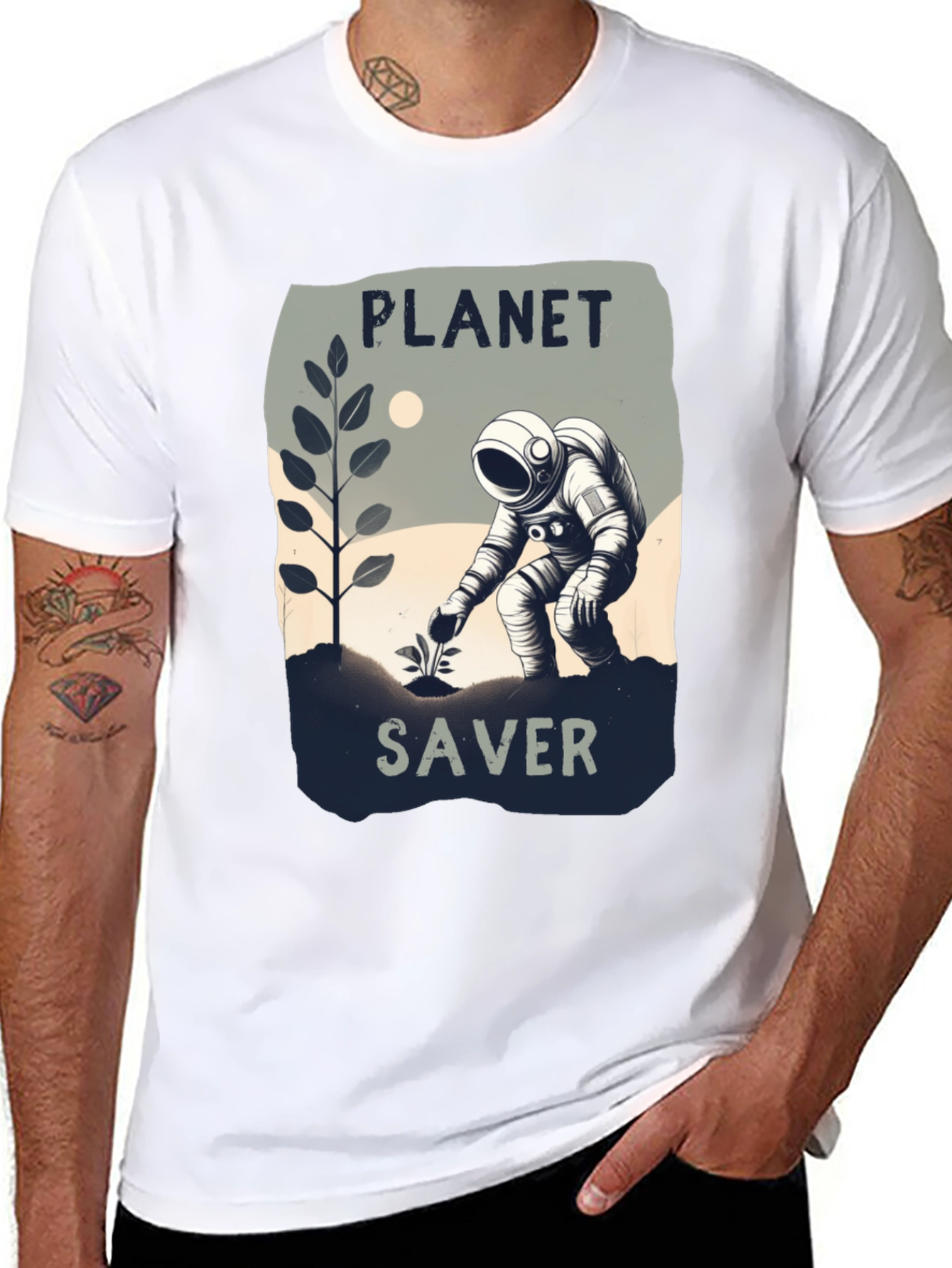 Planet Saver Graphic Tee - Earth Day Activist Shirt