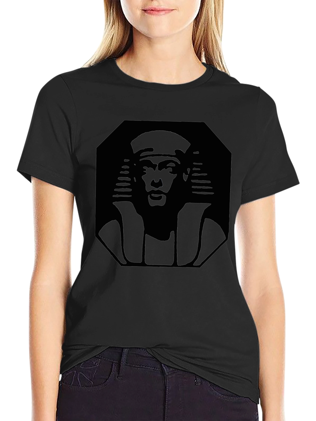 Pharaoh Graphic Black T-Shirt -  Ancient Egypt Design