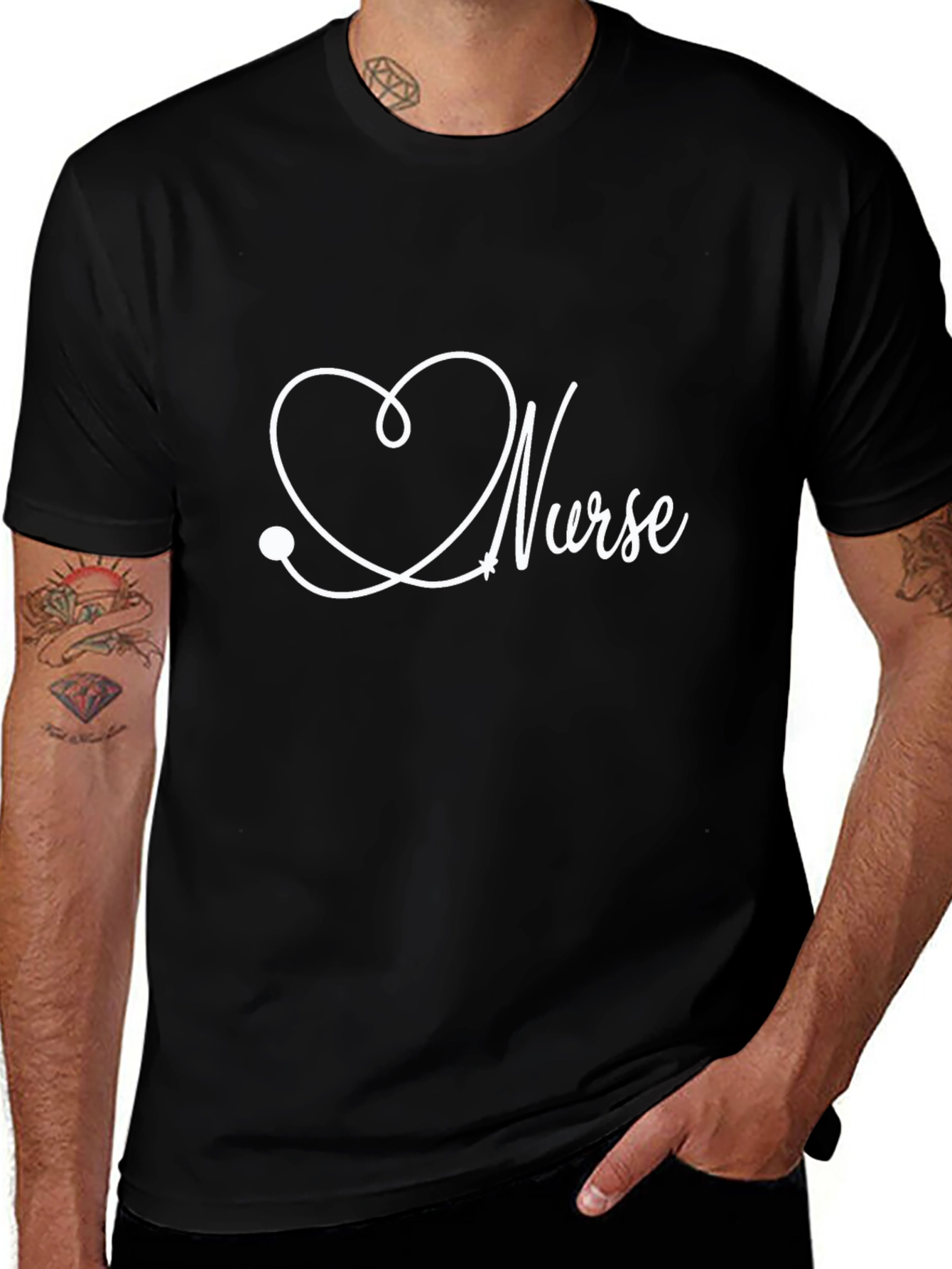 Nurse Heartbeat Graphic Tee - Medical T-Shirt