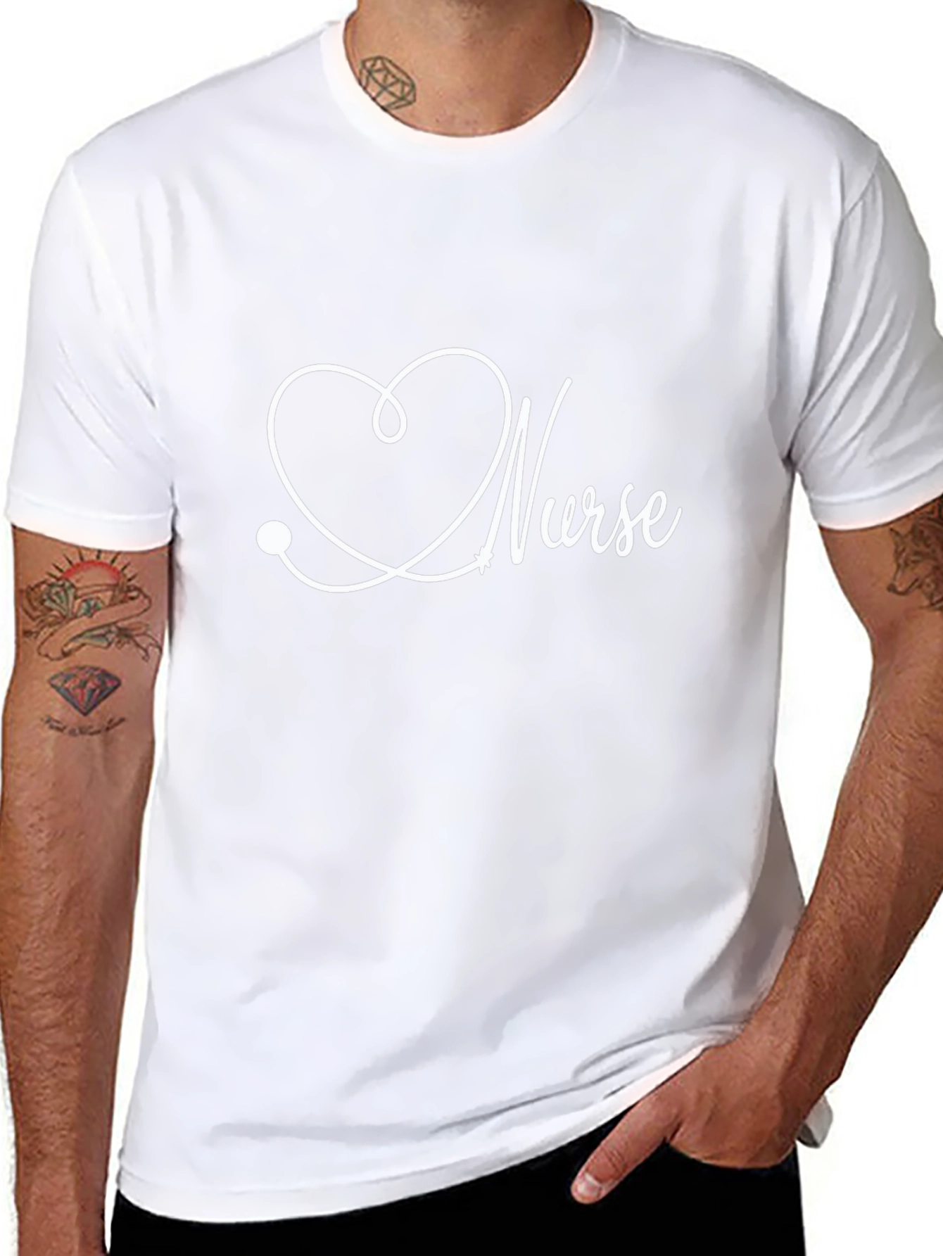 Nurse Heartbeat Graphic Tee - Medical T-Shirt