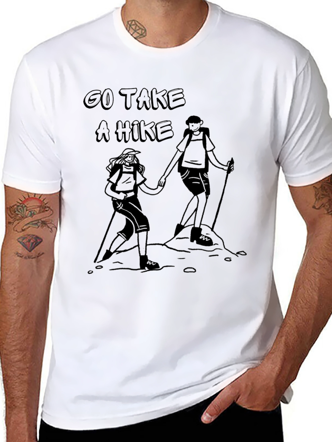 Go Take a Hike Graphic Tee - Adventure Ready
