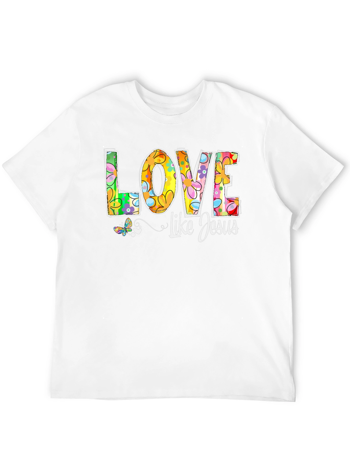 Love Like Jesus Floral Graphic Tee