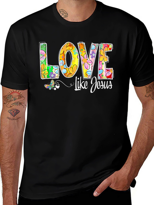 Love Like Jesus Floral Graphic Tee