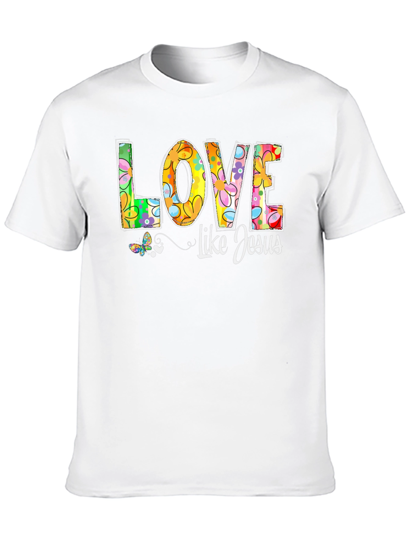 Love Like Jesus Floral Graphic Tee