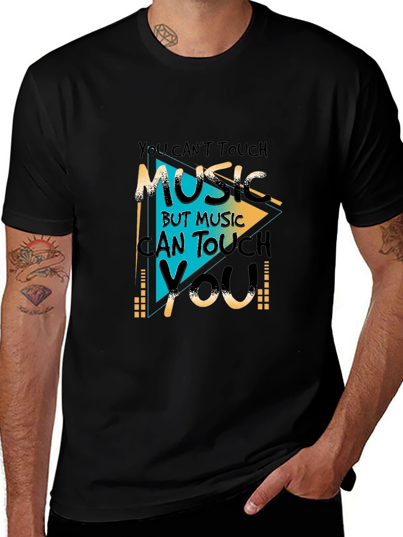 Music Can Touch You T-Shirt - Graphic Print Tee