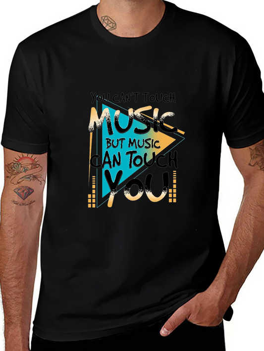 Music Can Touch You T-Shirt - Graphic Print Tee