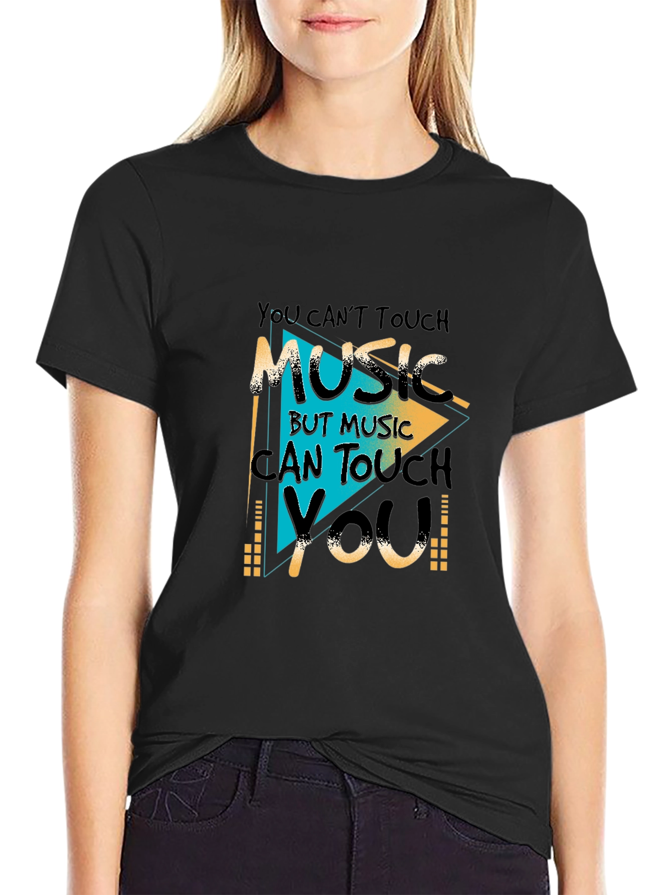 Music Can Touch You T-Shirt - Graphic Print Tee