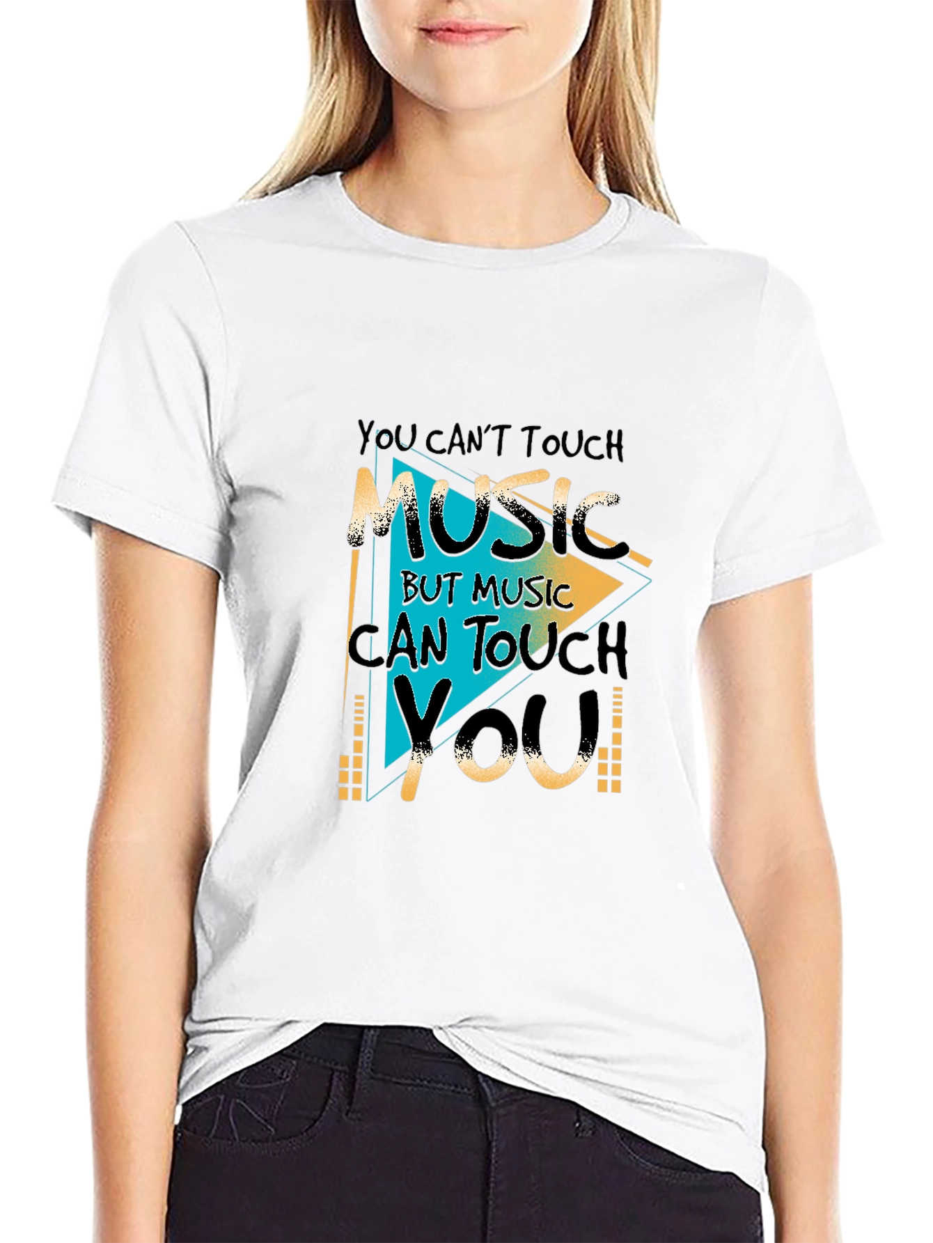 Music Can Touch You T-Shirt - Graphic Print Tee