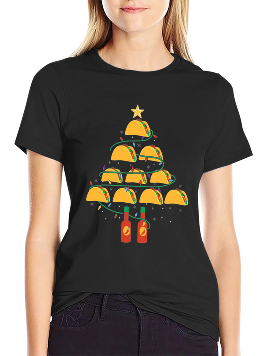 Taco Christmas Tree Graphic Tee