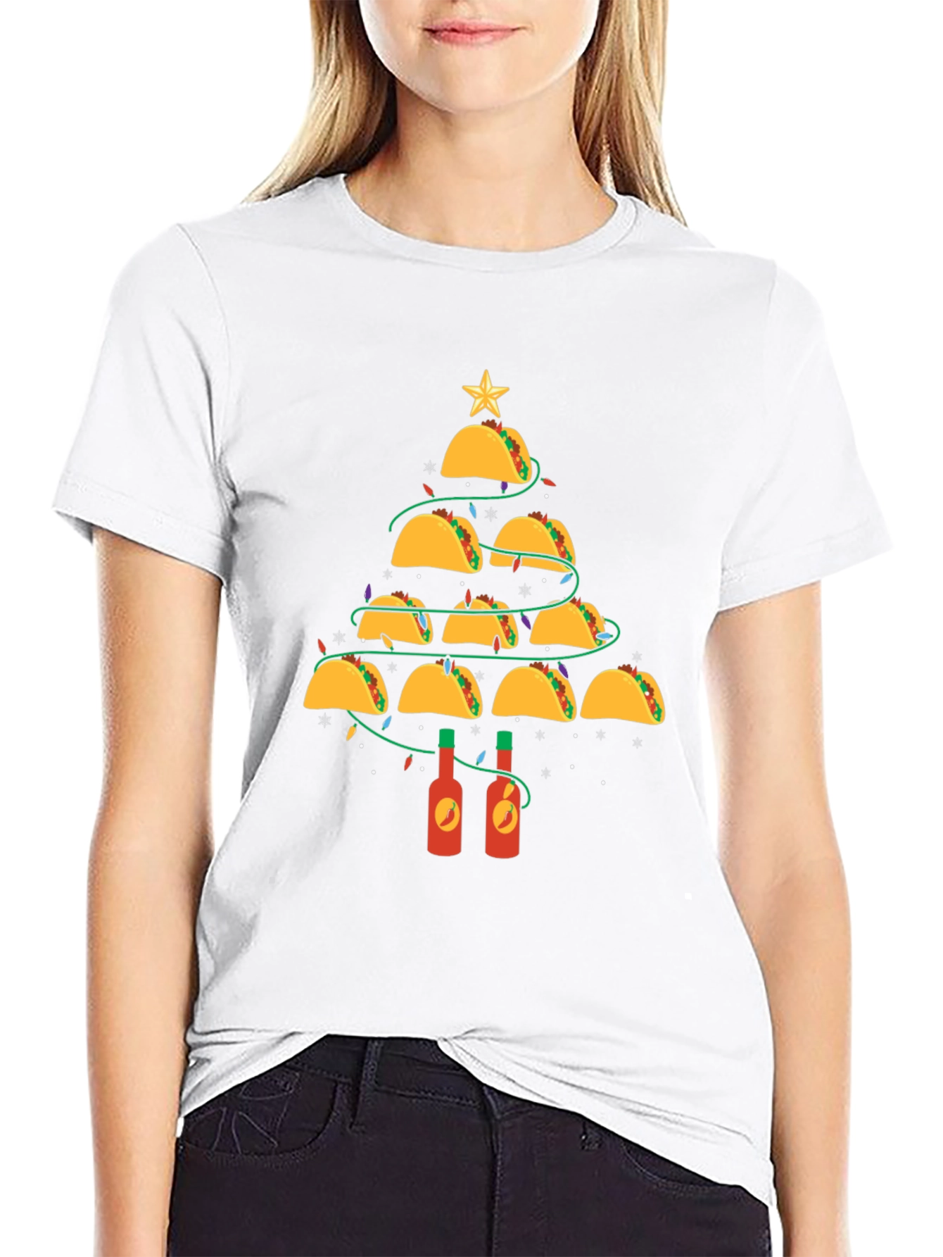 Taco Christmas Tree Graphic Tee