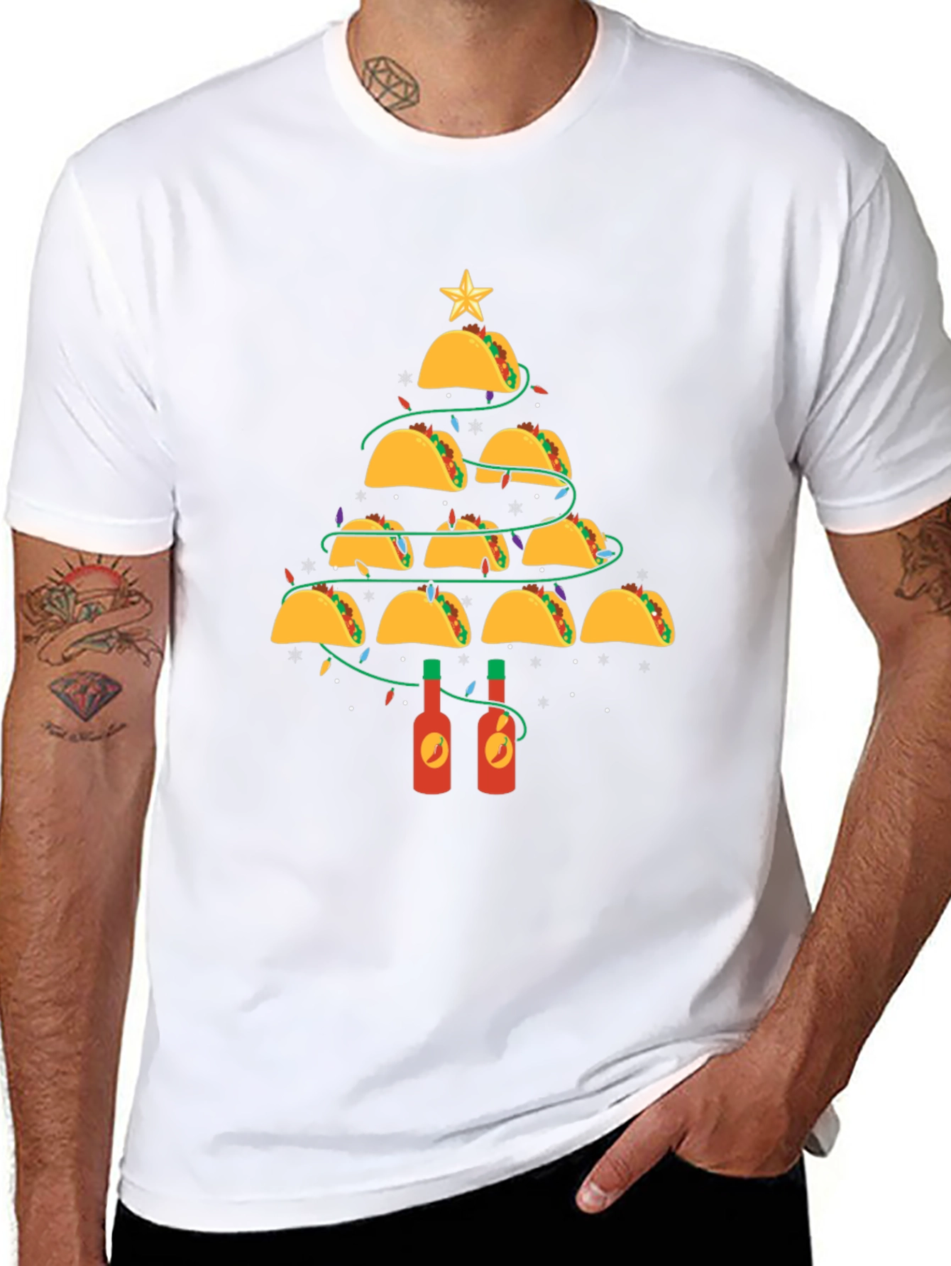 Taco Christmas Tree Graphic Tee