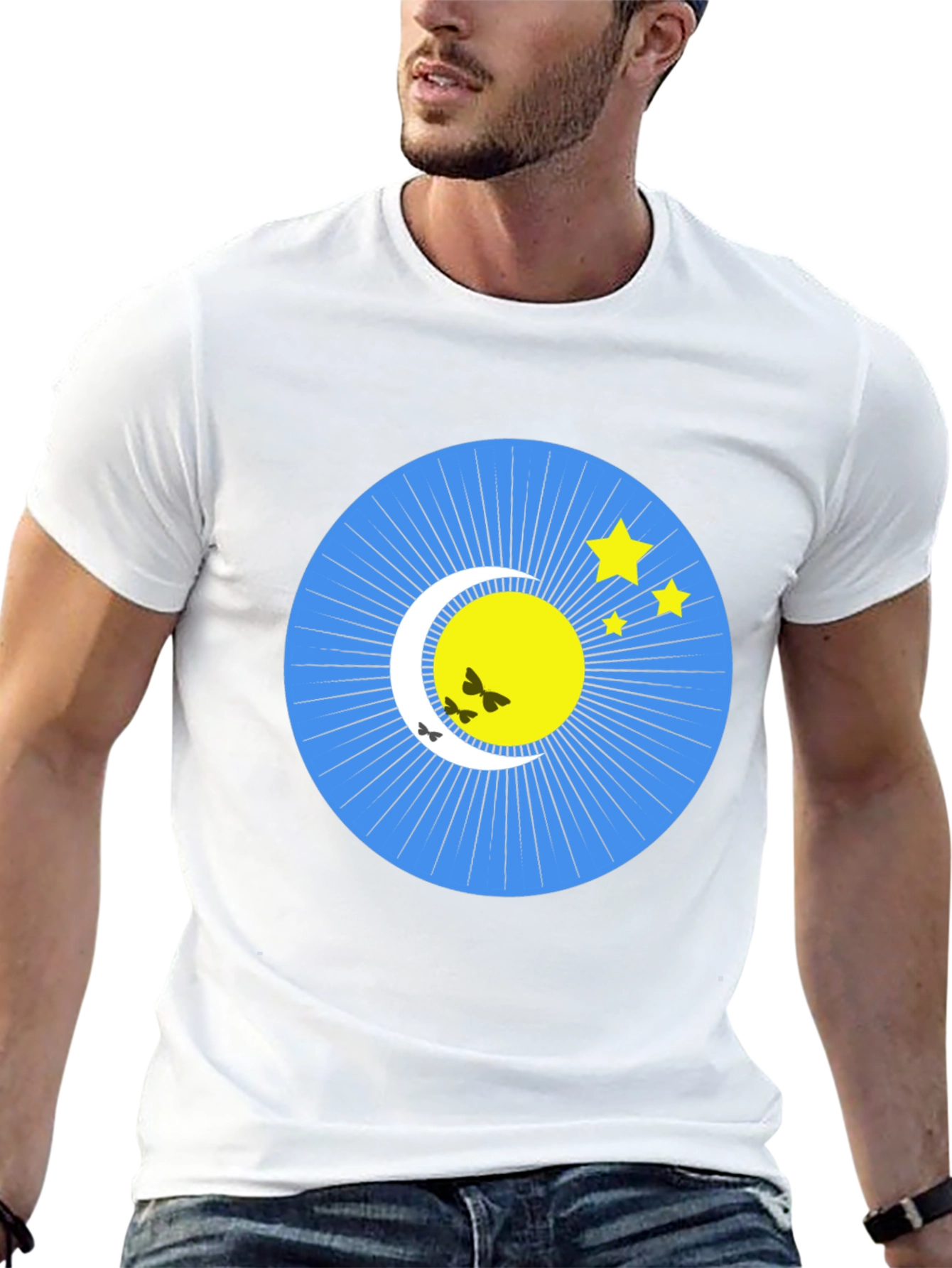 Celestial Moon & Star Graphic Tee