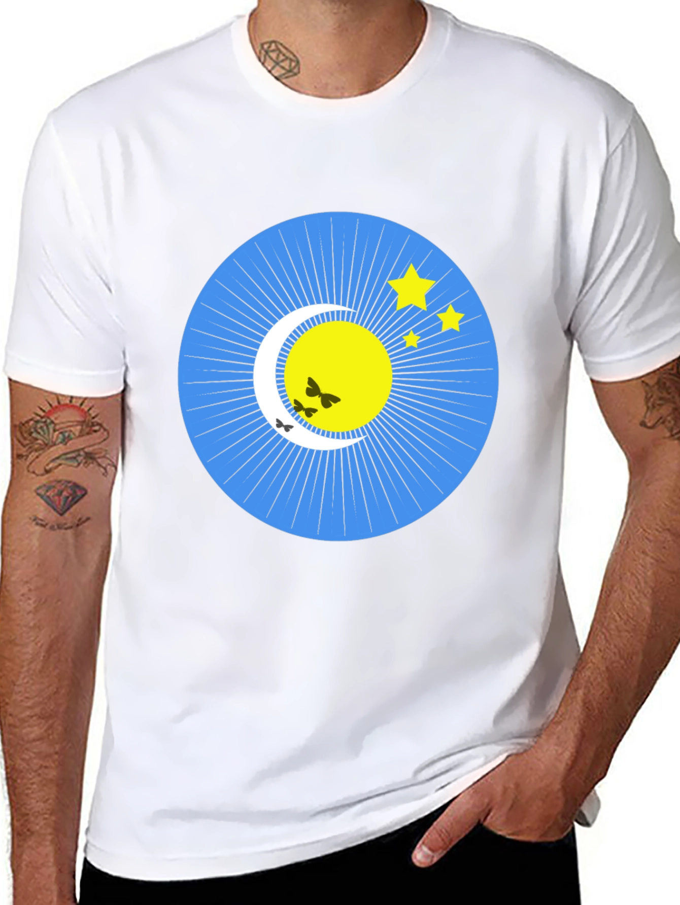 Celestial Moon & Star Graphic Tee