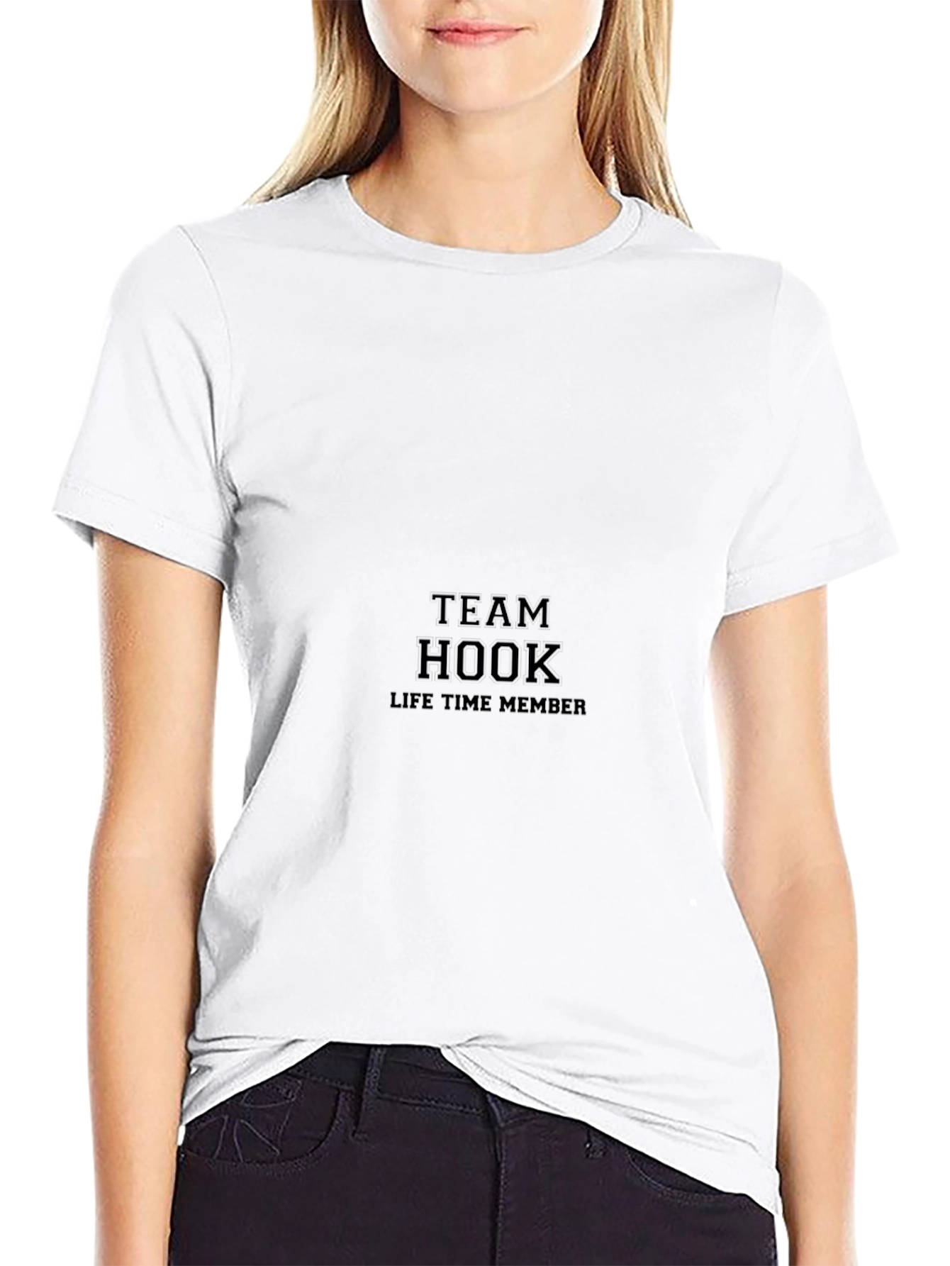Team Hook Lifetime Member Black T-Shirt
