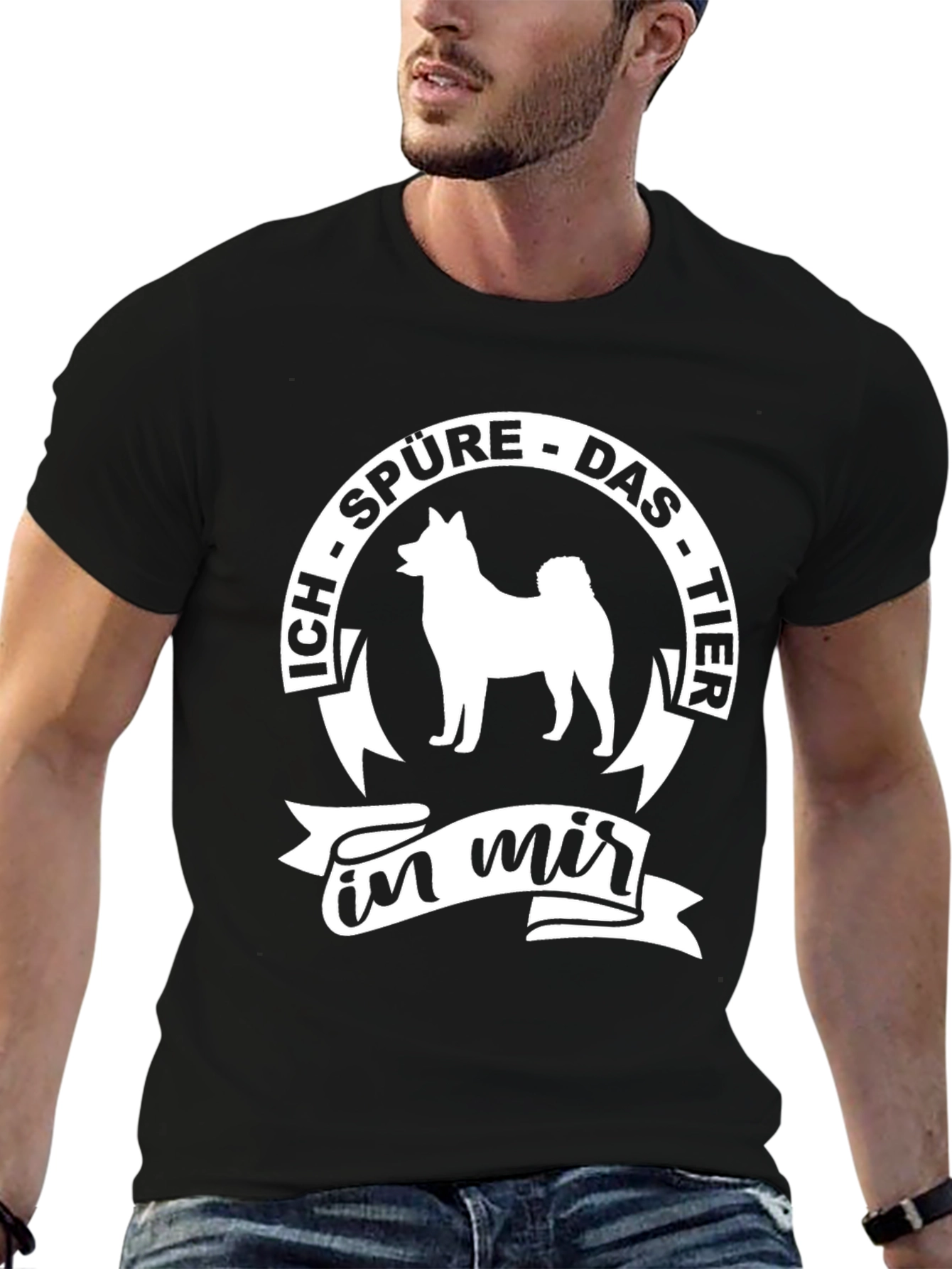 Ich Spure Das Tier in mir Black T-Shirt