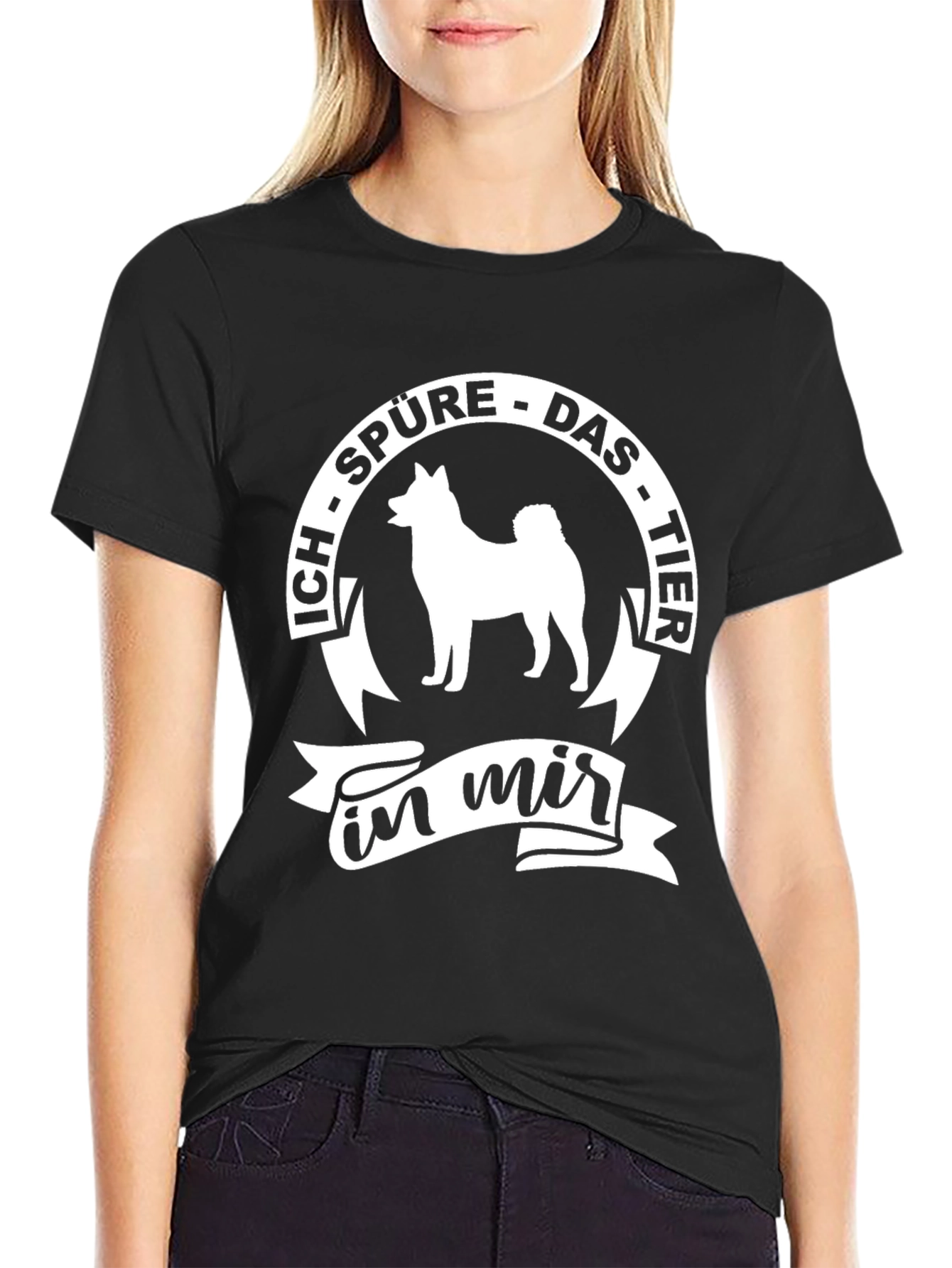 Ich Spure Das Tier in mir Black T-Shirt