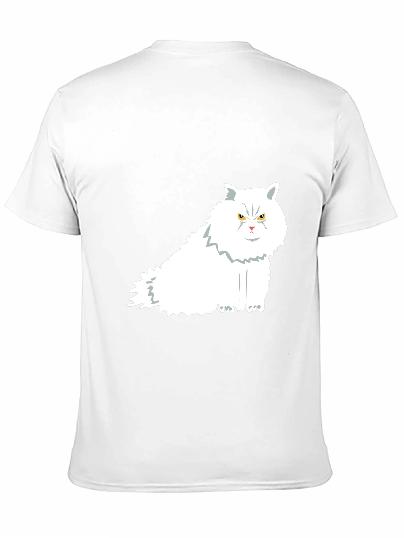 Cat Graphic Print Black T-Shirt