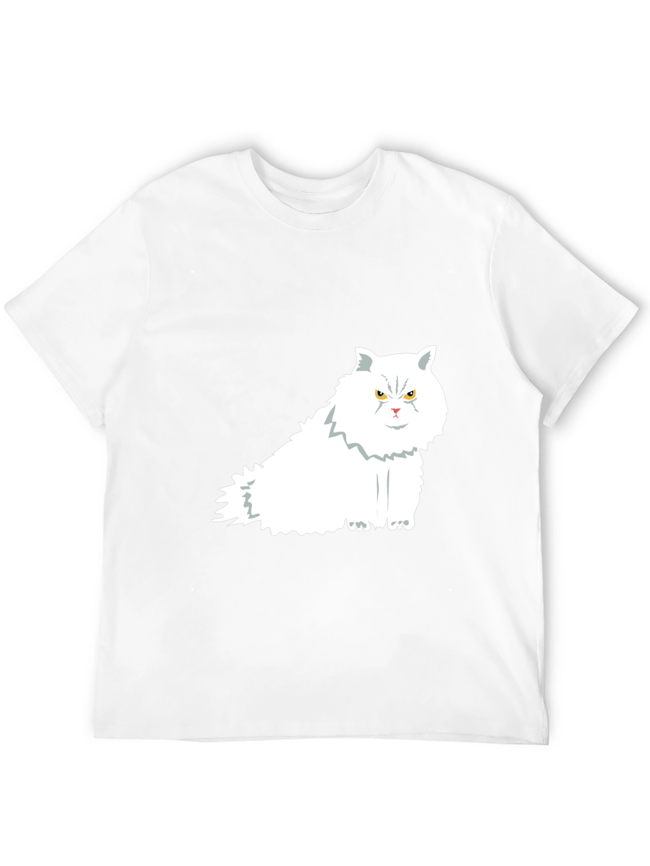 Cat Graphic Print Black T-Shirt