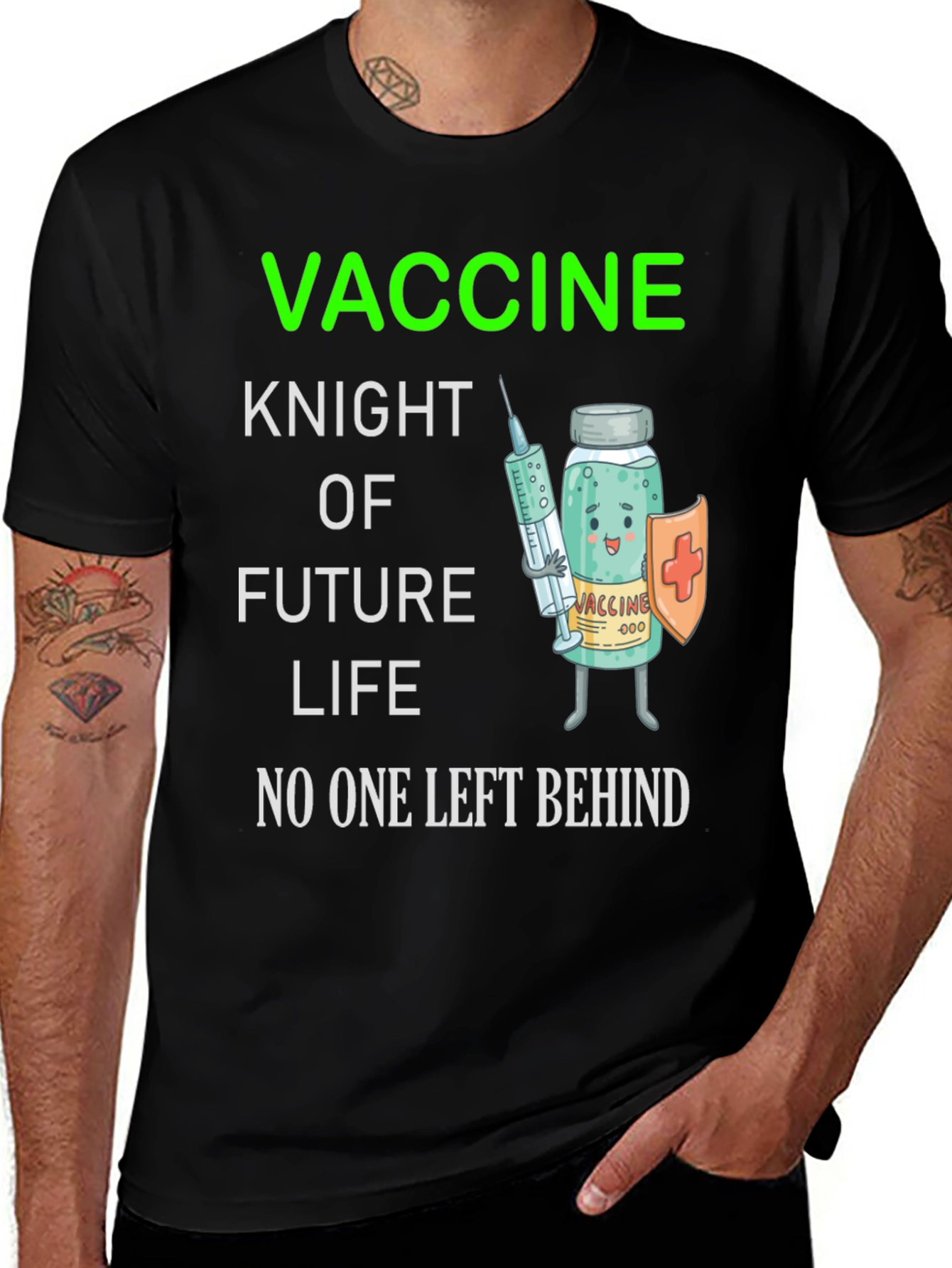 Vaccine Knight T-Shirt - Future Life Protection