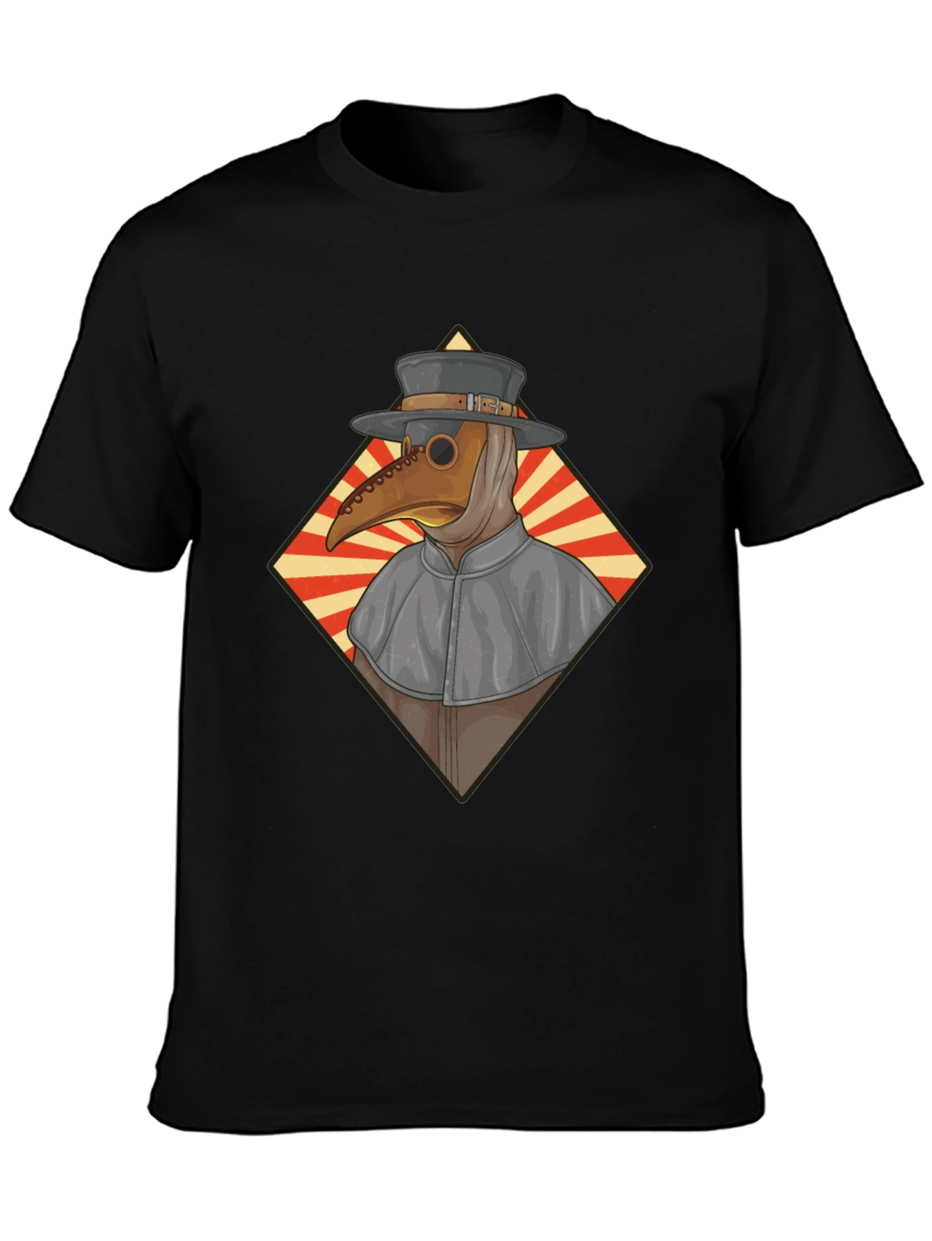 Plague Doctor Graphic Tee - Black