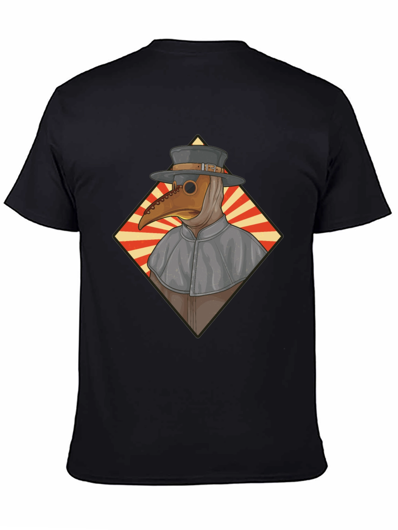Plague Doctor Graphic Tee - Black