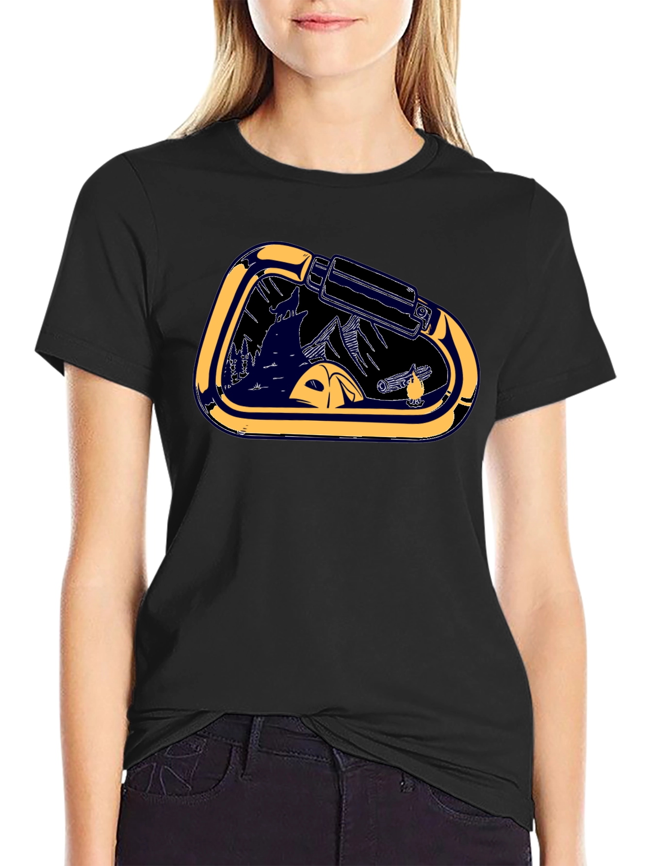 Carabiner Camping Graphic Tee
