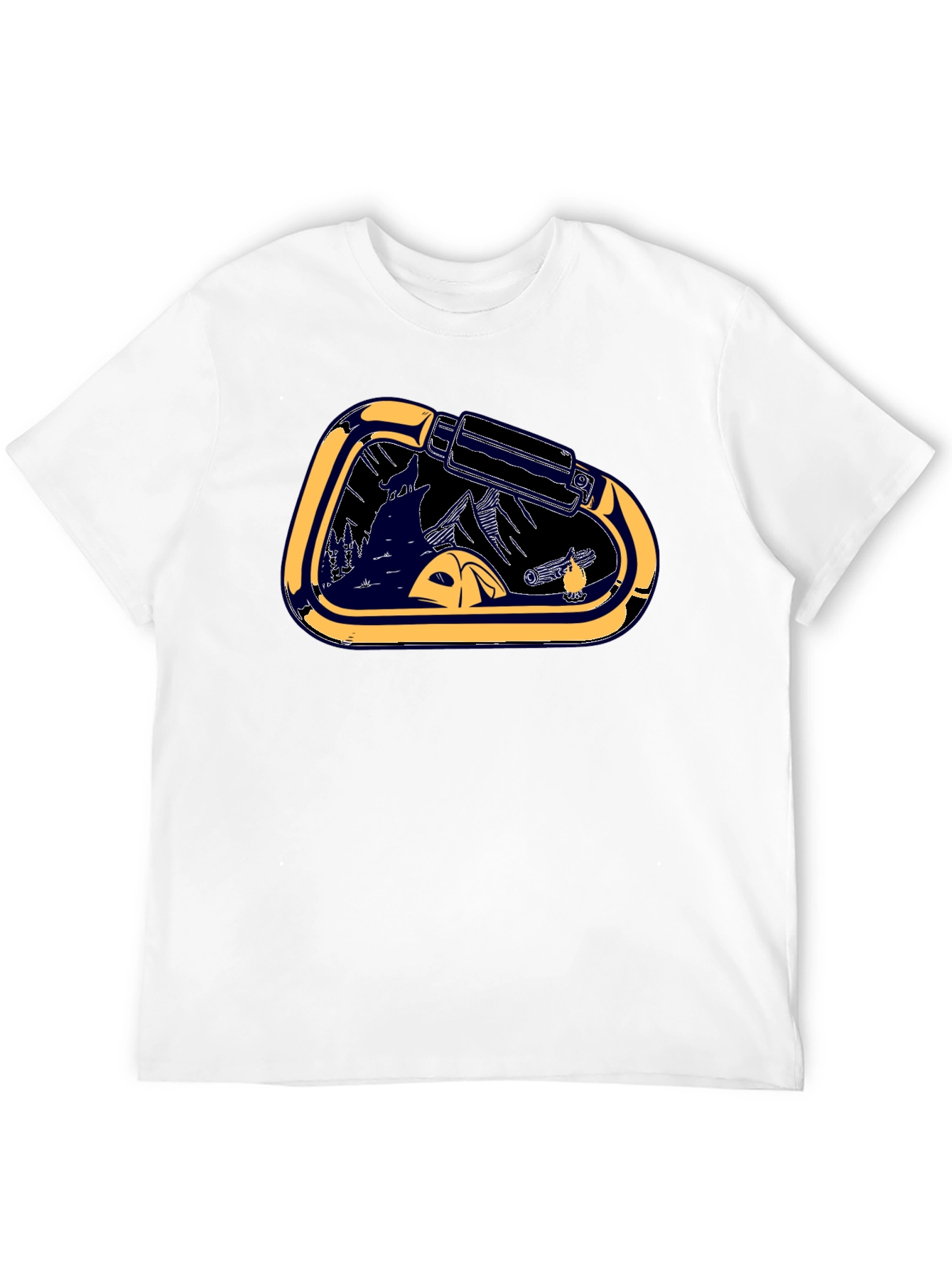 Carabiner Camping Graphic Tee