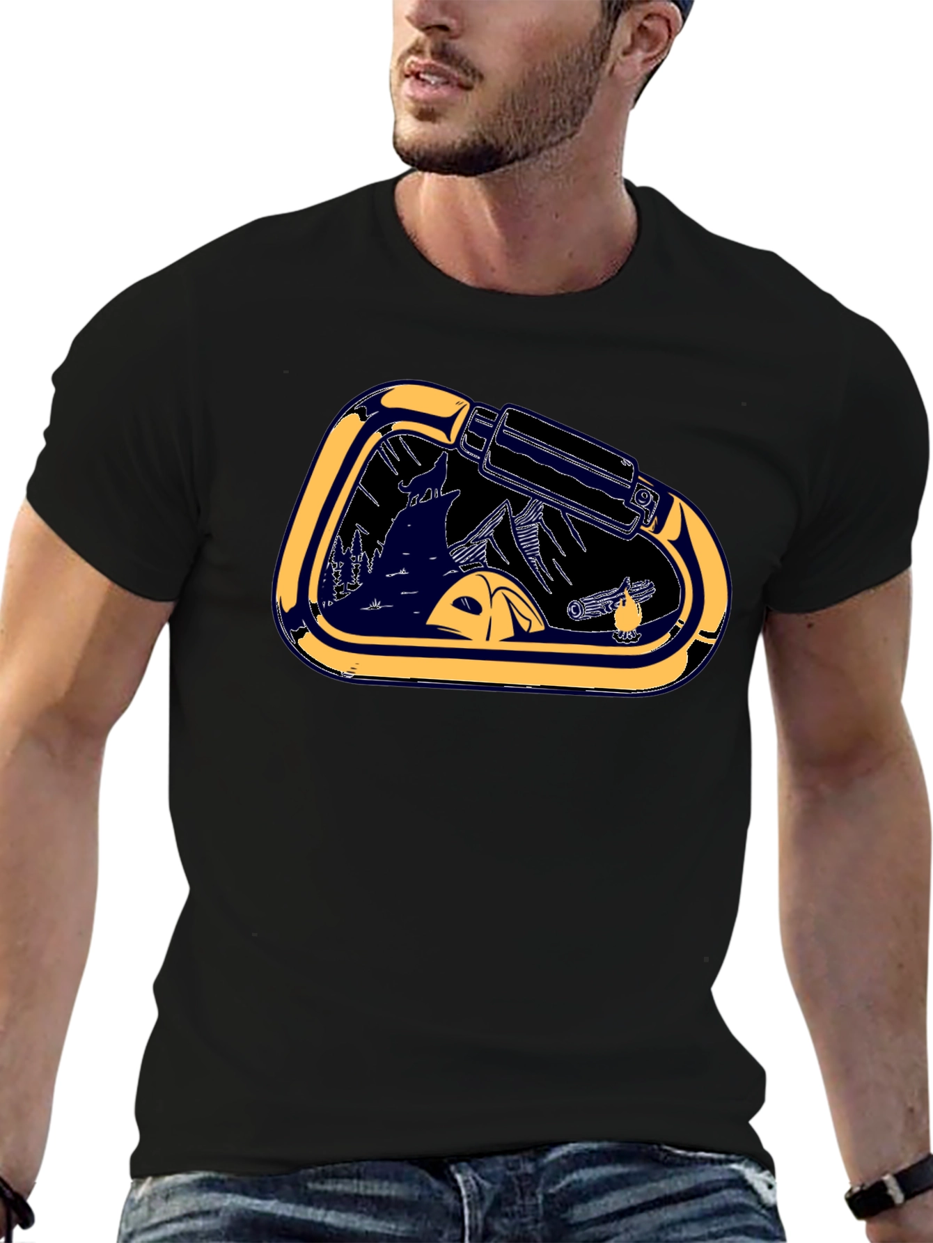 Carabiner Camping Graphic Tee
